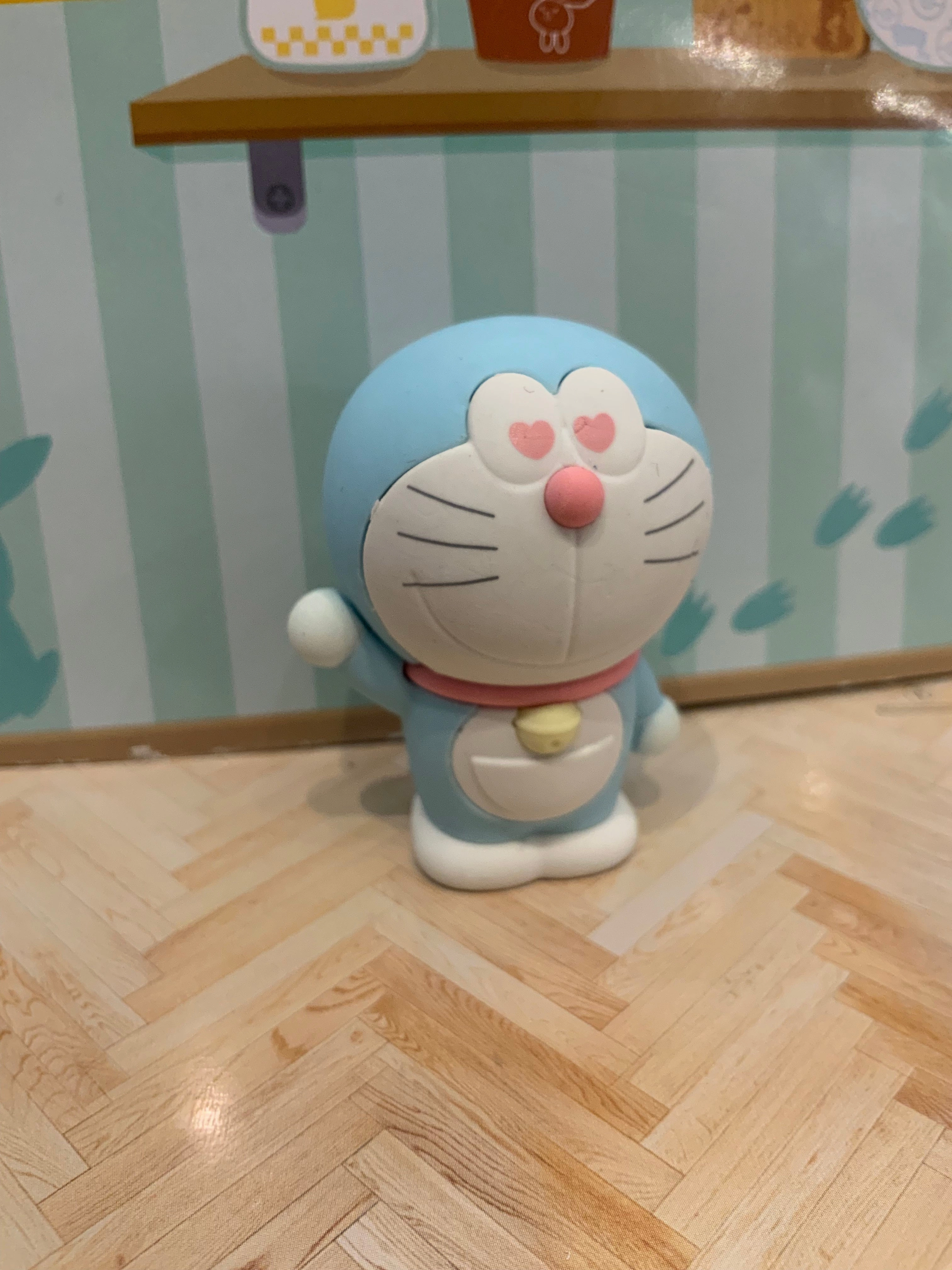 Vinyl Object Doraemon Eraser Small Figure 3 Pieces Set (In-stock)