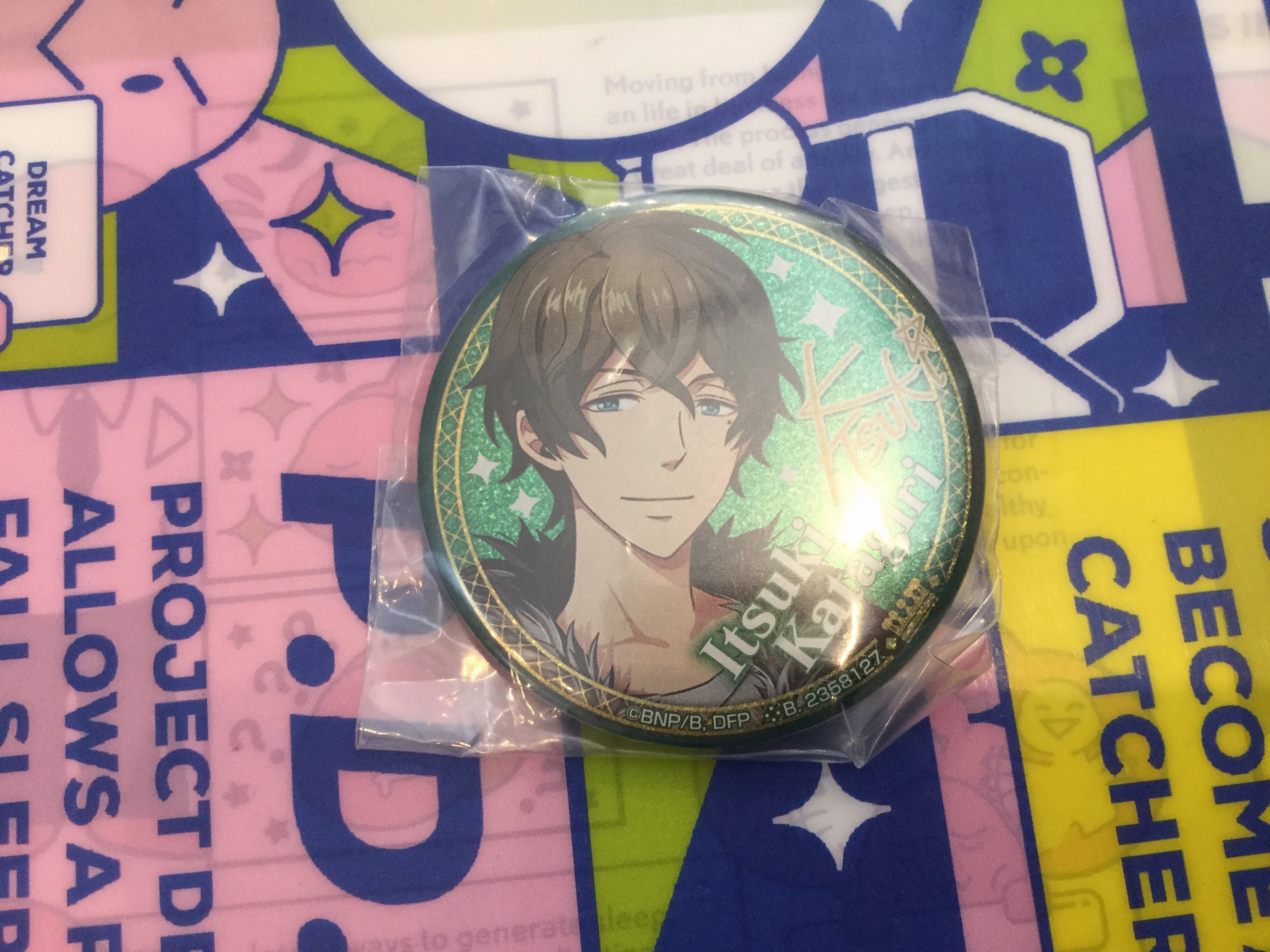 Biodegradable material Multi Pose Dorifes Dream Festival Character Badge Pin 9 Pieces Set (In-stock)