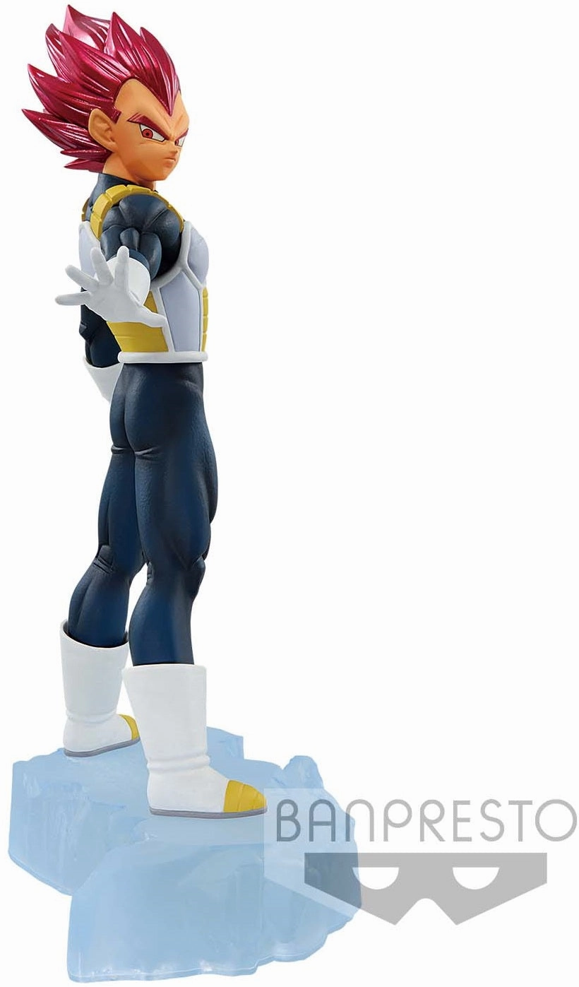 Minimalist Design Diorama Accent DRAGON BALL Z DOKKAN BATTLE 7TH ANNIVERSARY FIGURE- Super Saiyan God Vegeta  (SSJ God)