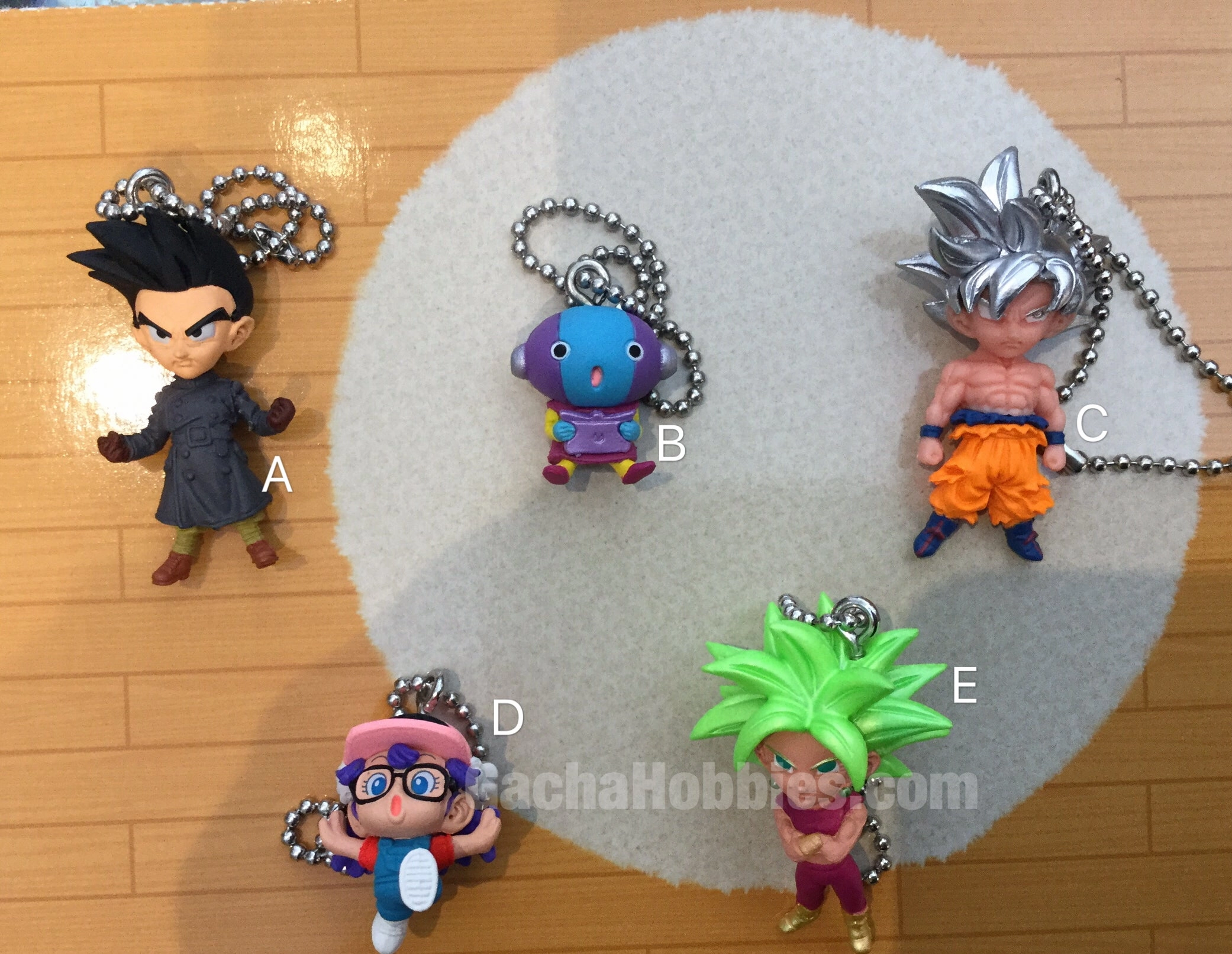 Dragonball UDM Burst Keychain Set 5 Pieces (In-stock) Coffee Table Character Goods