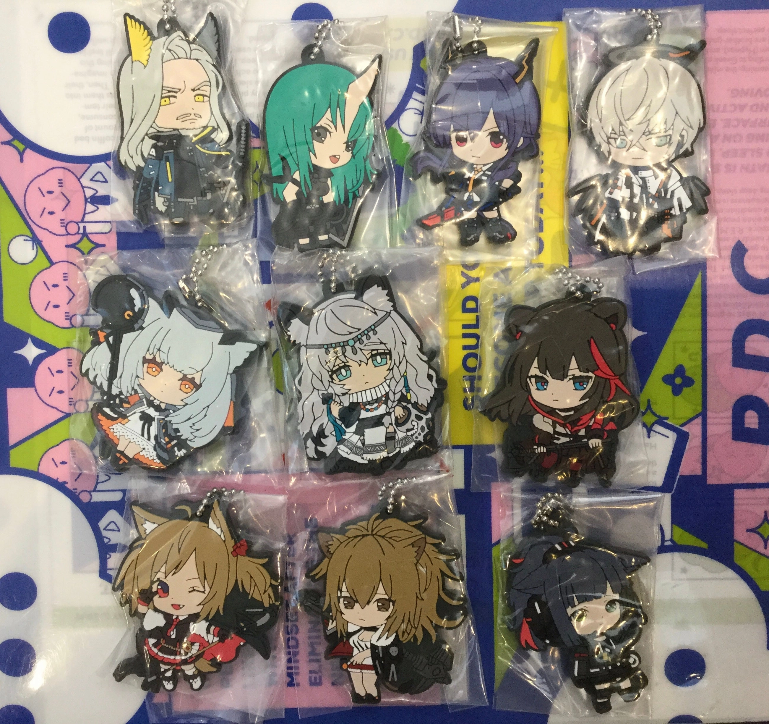 Arknights Character Rubber Keychain Vol.2 10 Pieces Set (In-stock) Collectible Goods
