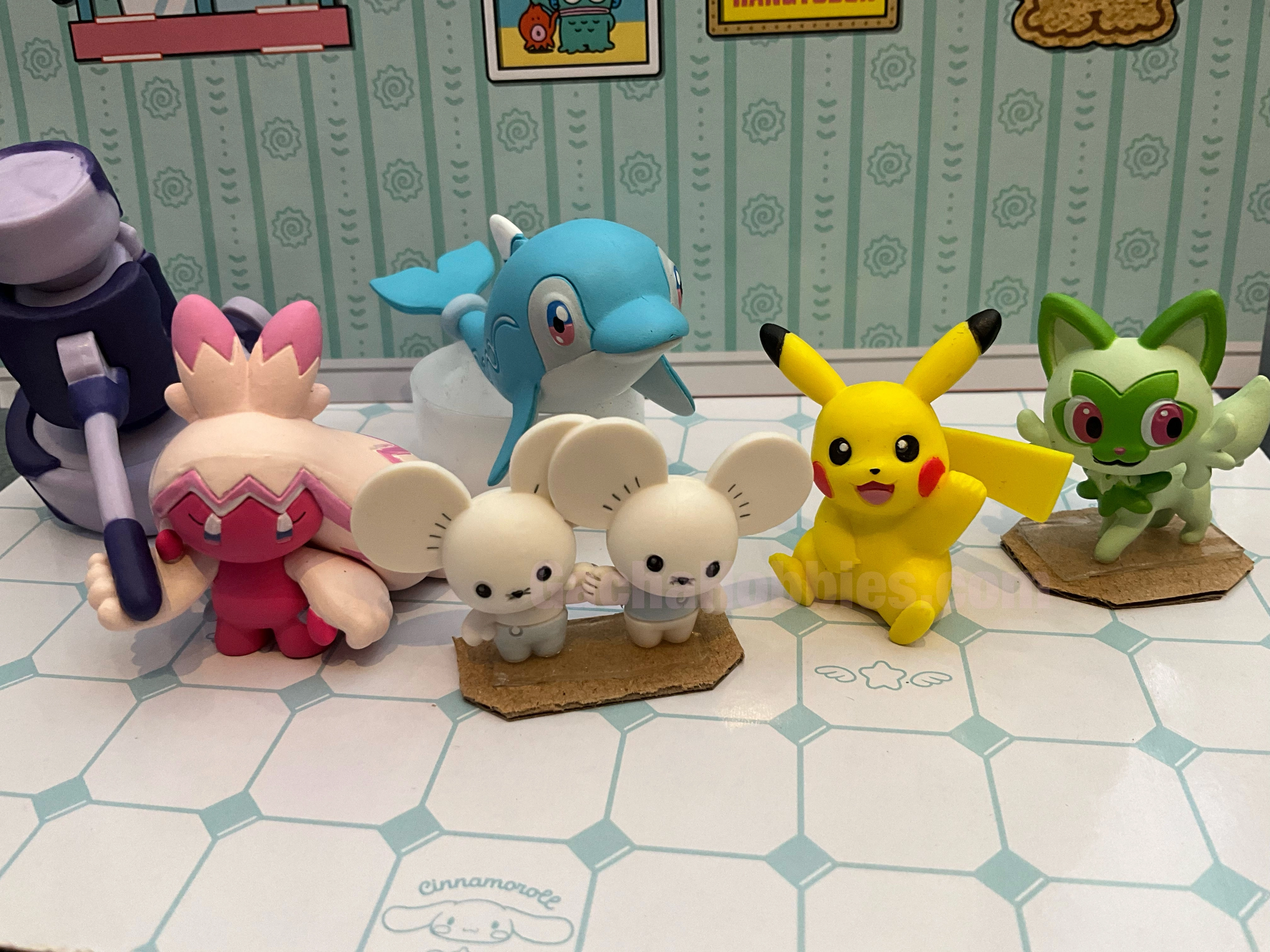 Robot Product Valuable Collectible Pokemon Scarlet and Violet Big Adventure Figure Small Figure 5 Pieces Set (In-stock)