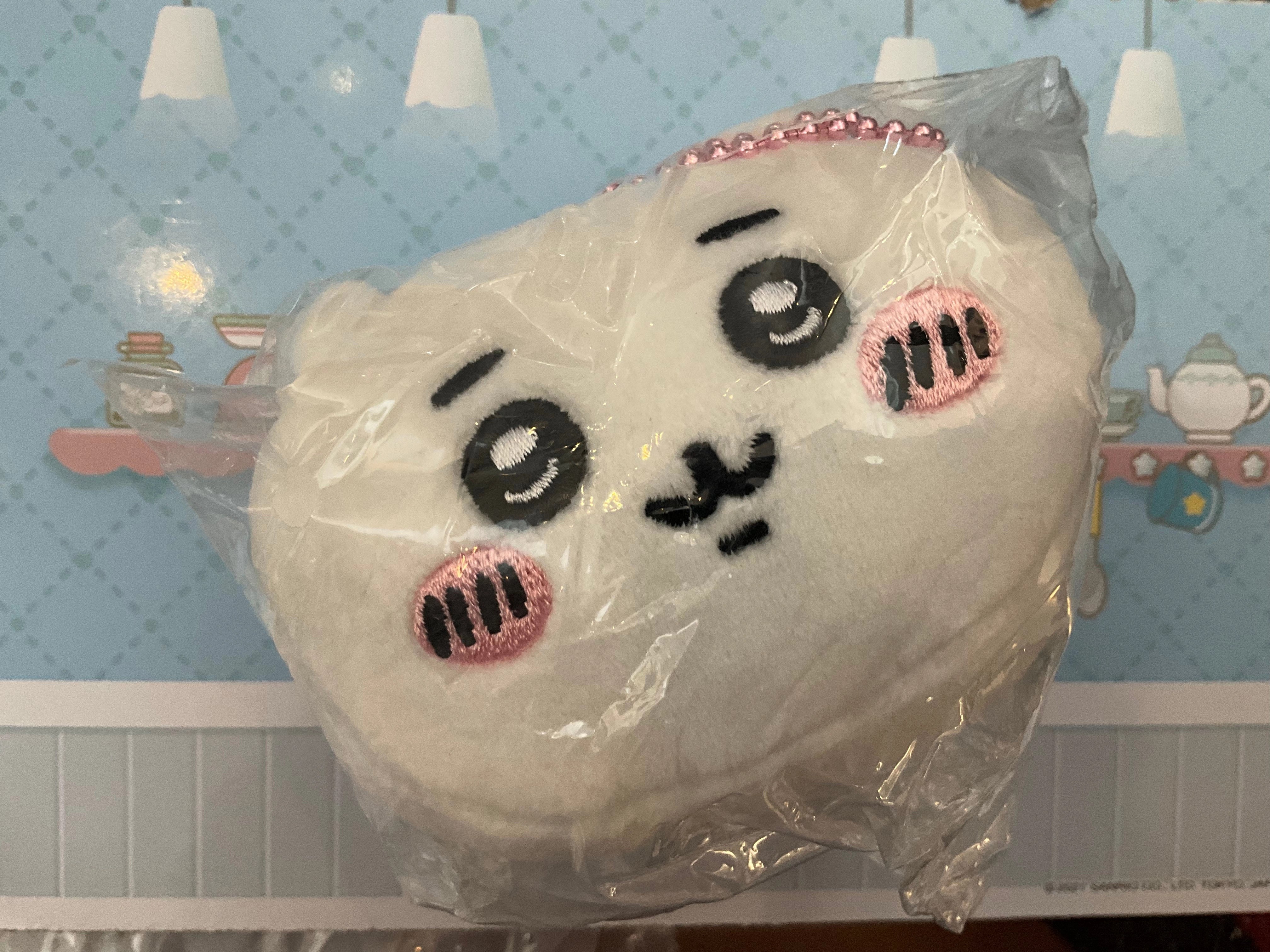 Chiikawa and Friends Chiikawa Head Small Plush Keychain (In-stock) Celebrity Doll Grand Prize