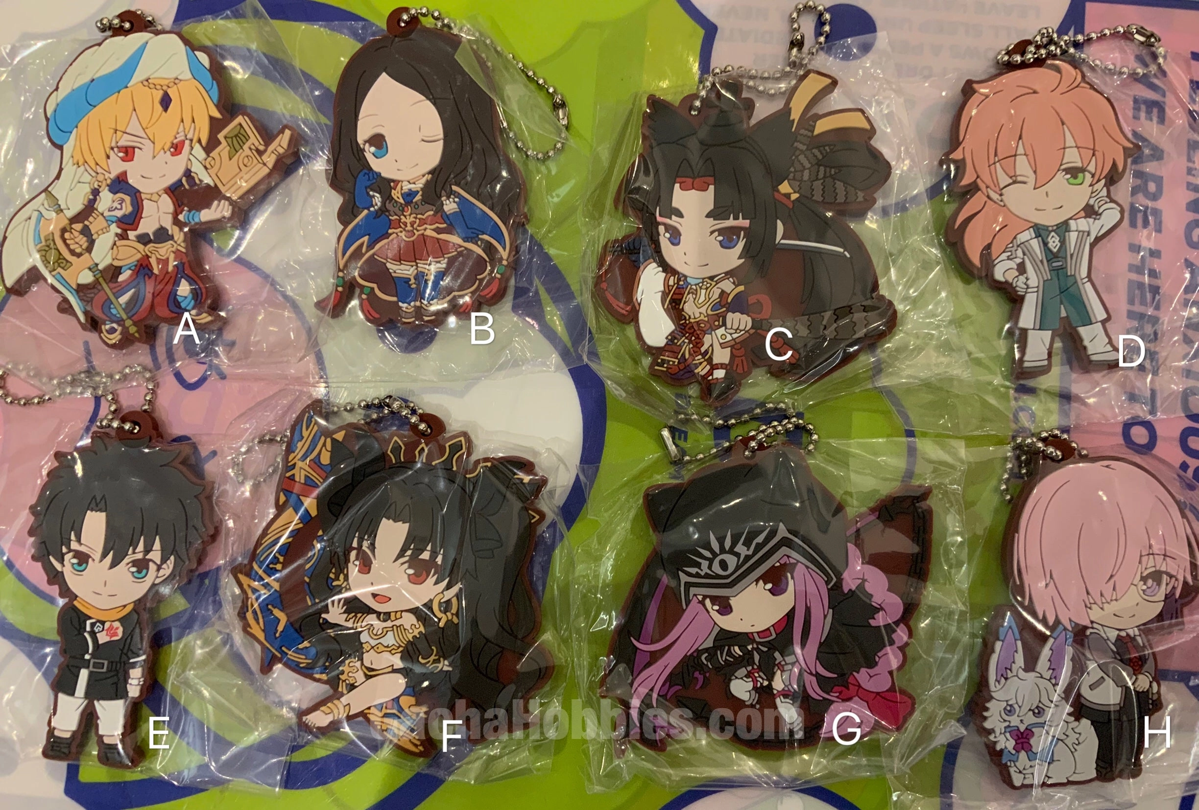 Sky Animal Fate Grand Order Absolute Demonic Front Babylonia Rubber Keychain Vol.1 8 Pieces Set (In-Stock)