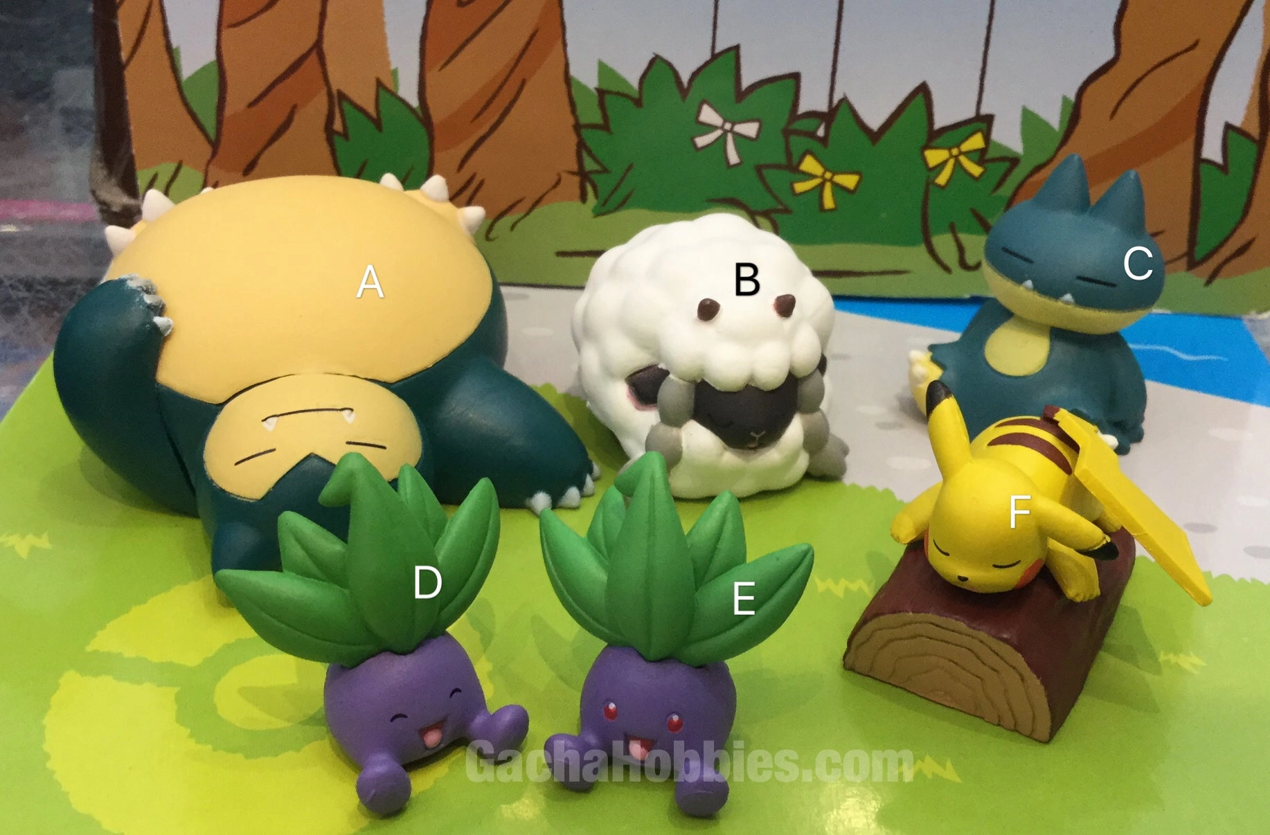 Pokemon Sword and Shield Everyone??s Sleeping Time Mini Figure 6 Pieces Set (In-stock) Customizable Toy Movie Sculpture