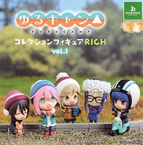 Robot Object Collectible Toy Yurucamp Laid-Back Camp Characters Figure Collection RICH Vol.1 5 Pieces Set (In-stock)