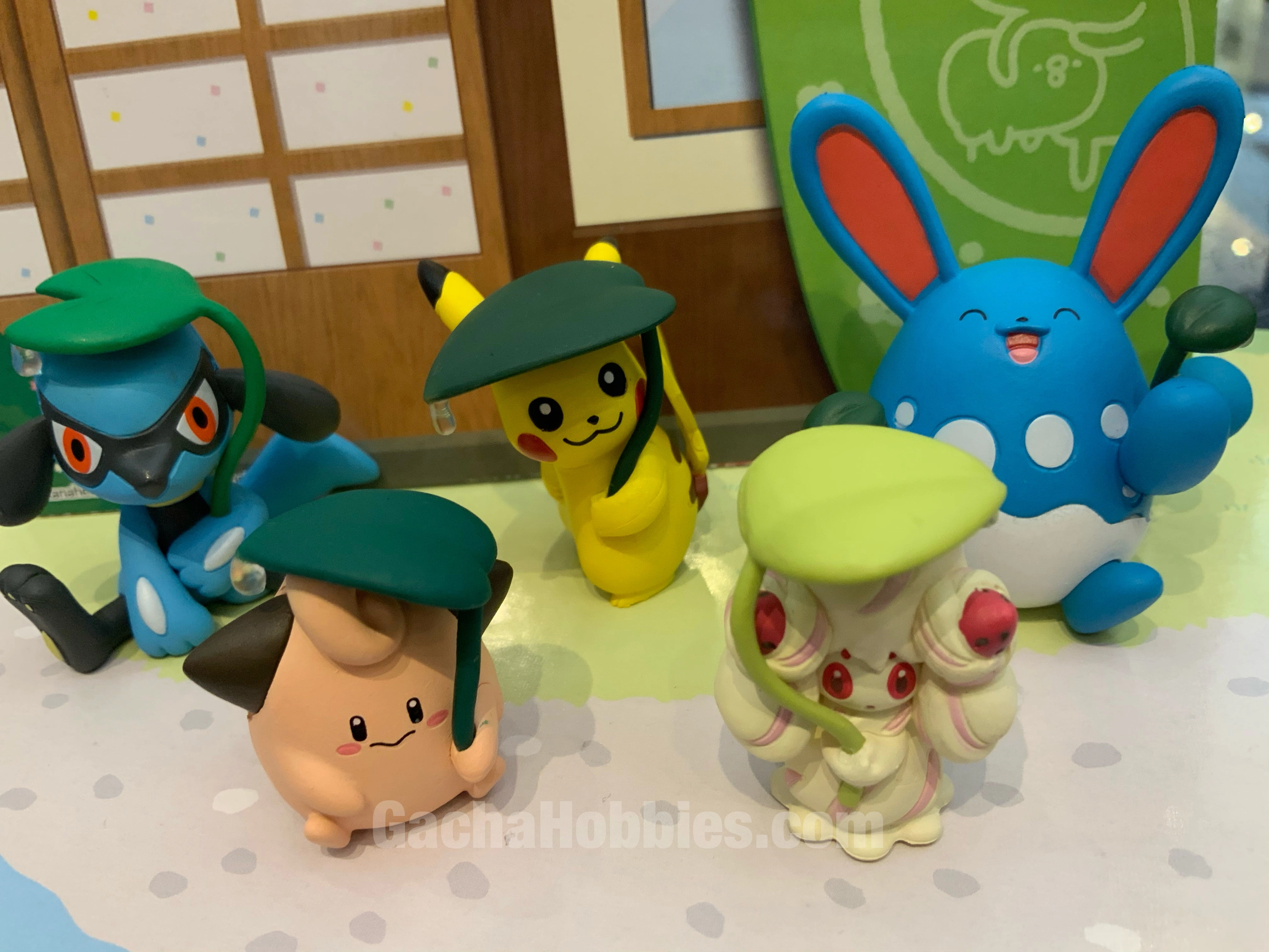 Luxury Collectible Personal Collection Pokemon Minna de Amayadori Mascot Figure 5 Pieces Set (In-stock)