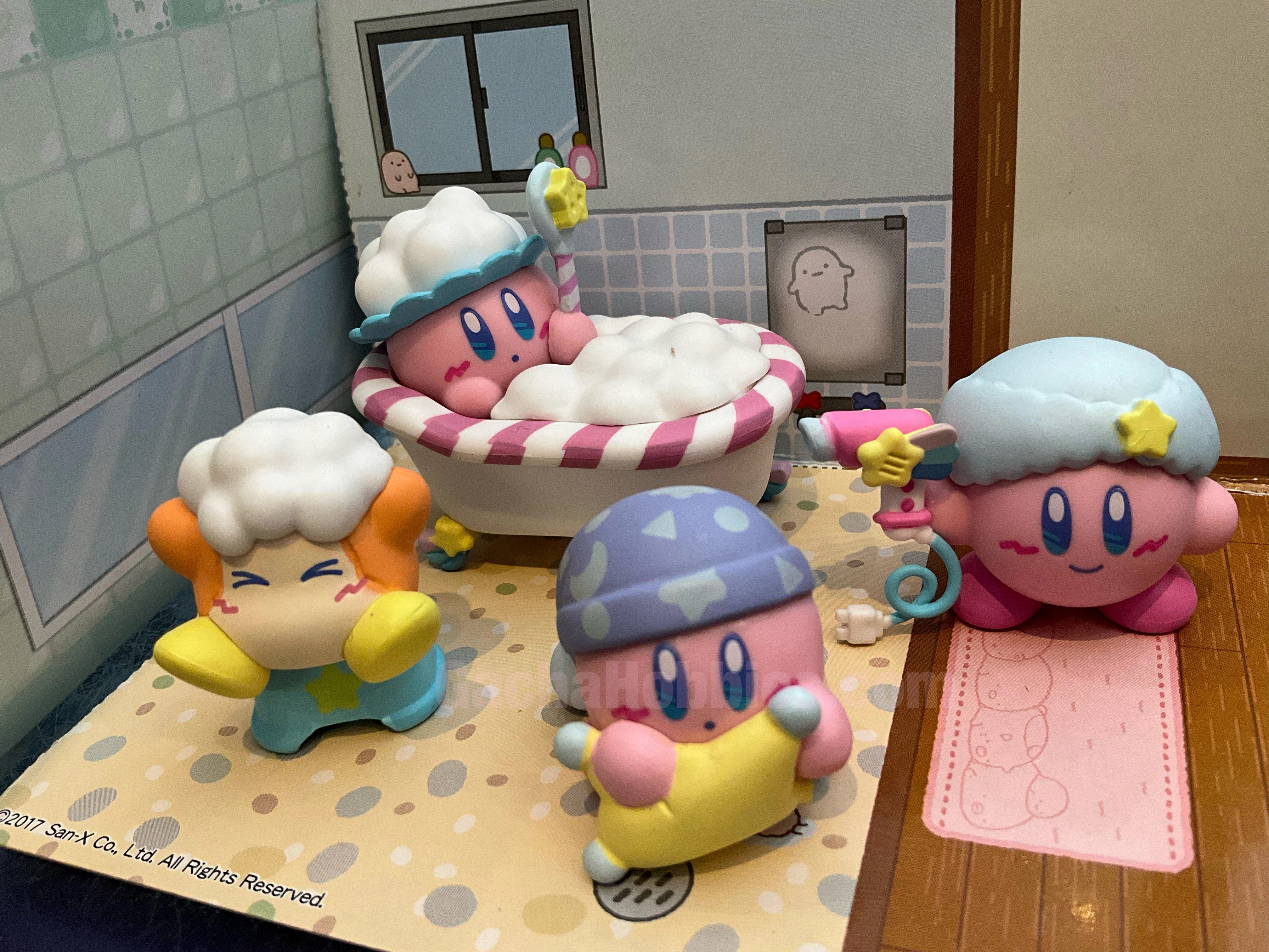Best Seller Hoshi no Kirby Sweet Dreams Shower Time Small Figure 4 Pieces Set (In-stock)