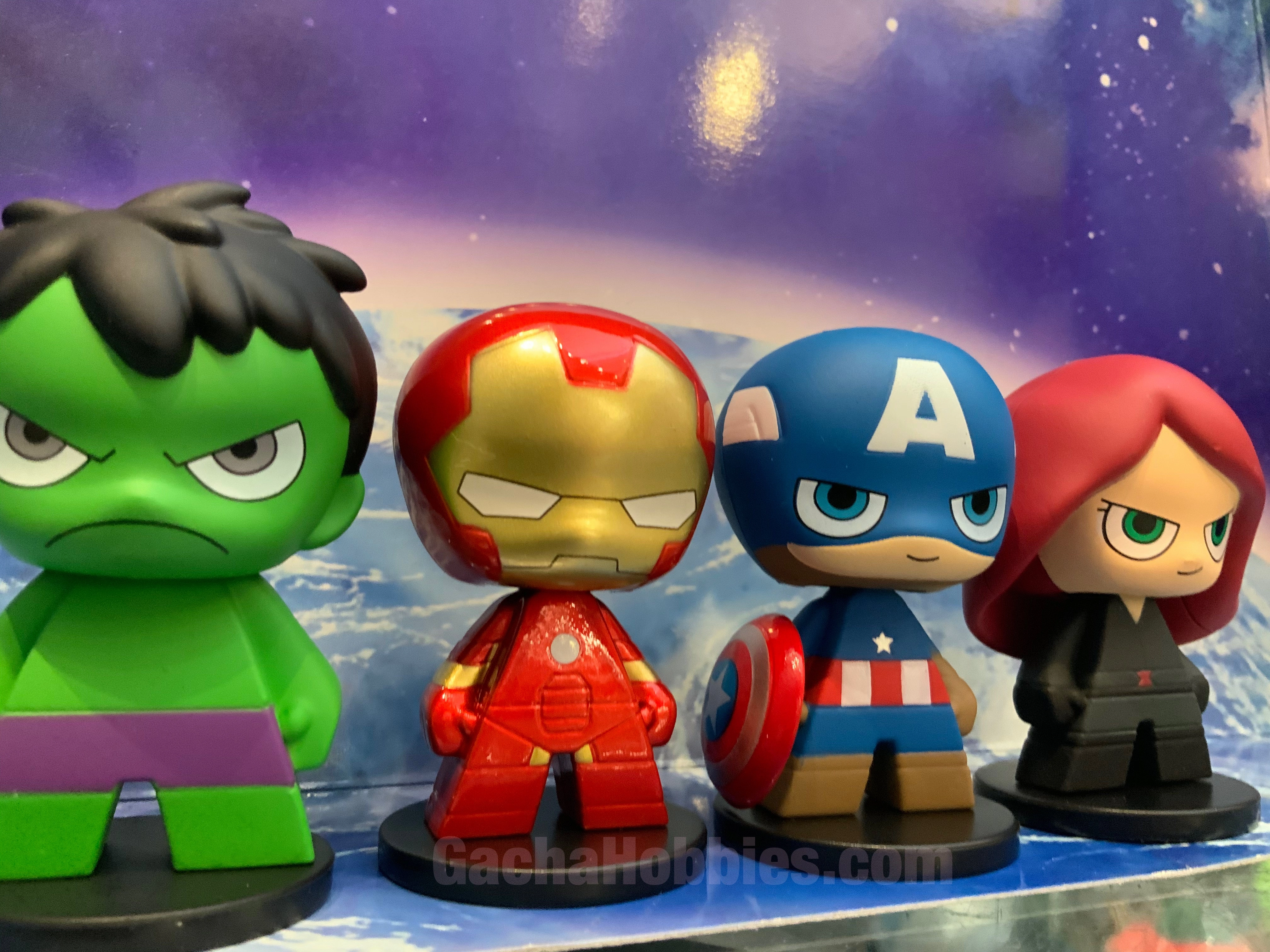 Designer Article Marvel Chibi Heroes Bobble Head Figure 4 Pieces Set (In-stock)