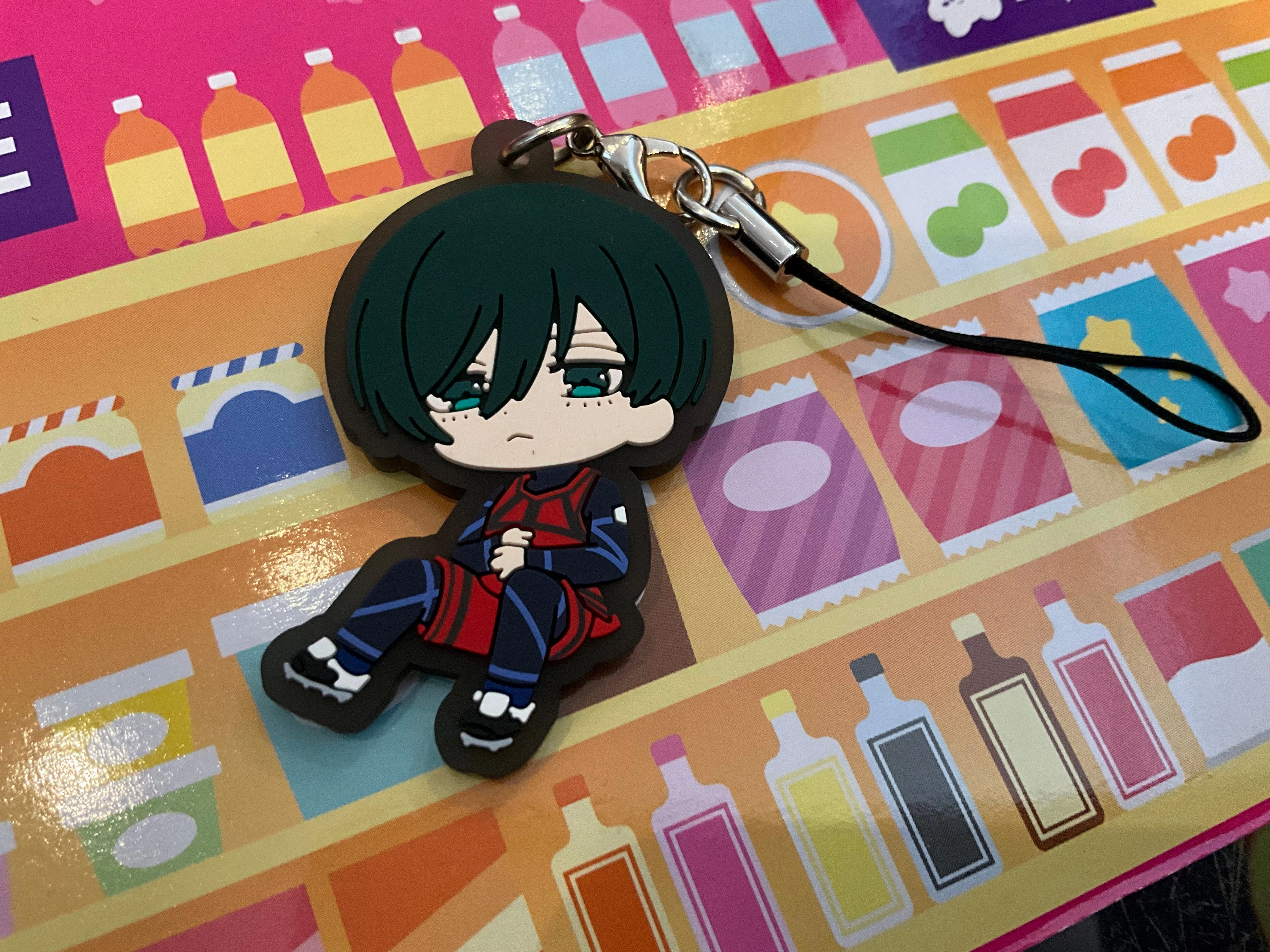 Decorative Object Blue Lock Characters Break Time Rubber Keychain Vol.2 5 Pieces Set (In-stock)