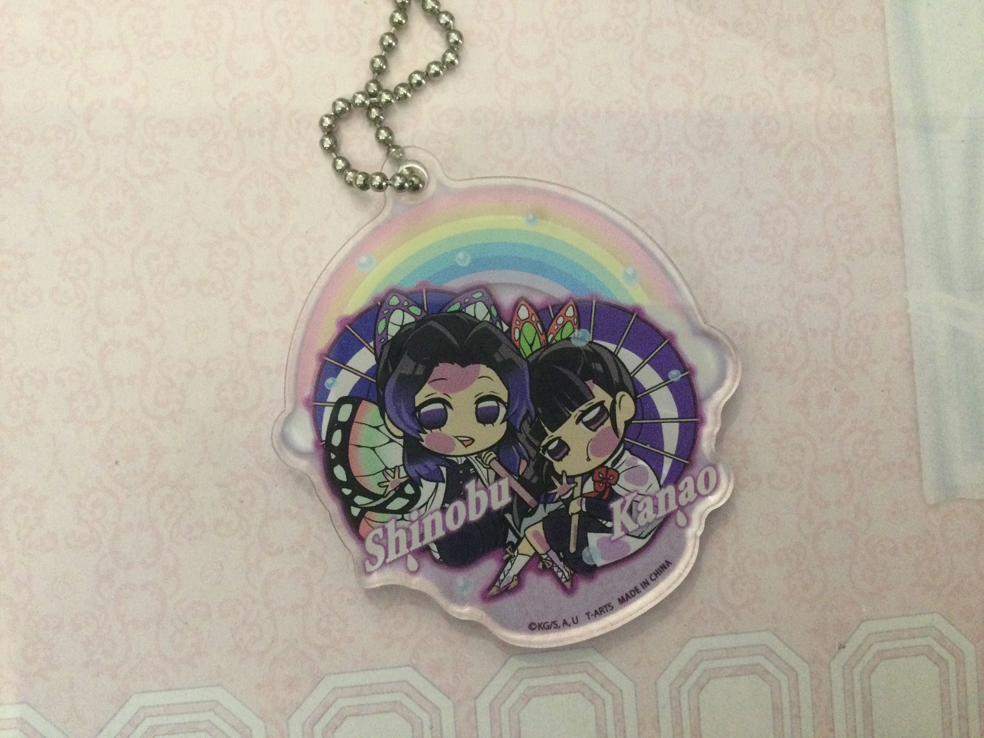 investment piece Electronic Toy Kimetsu no Yaiba Demon Slayer Raining Season Umbrella Acrylic Keychain 8 Pieces Set (In-stock)