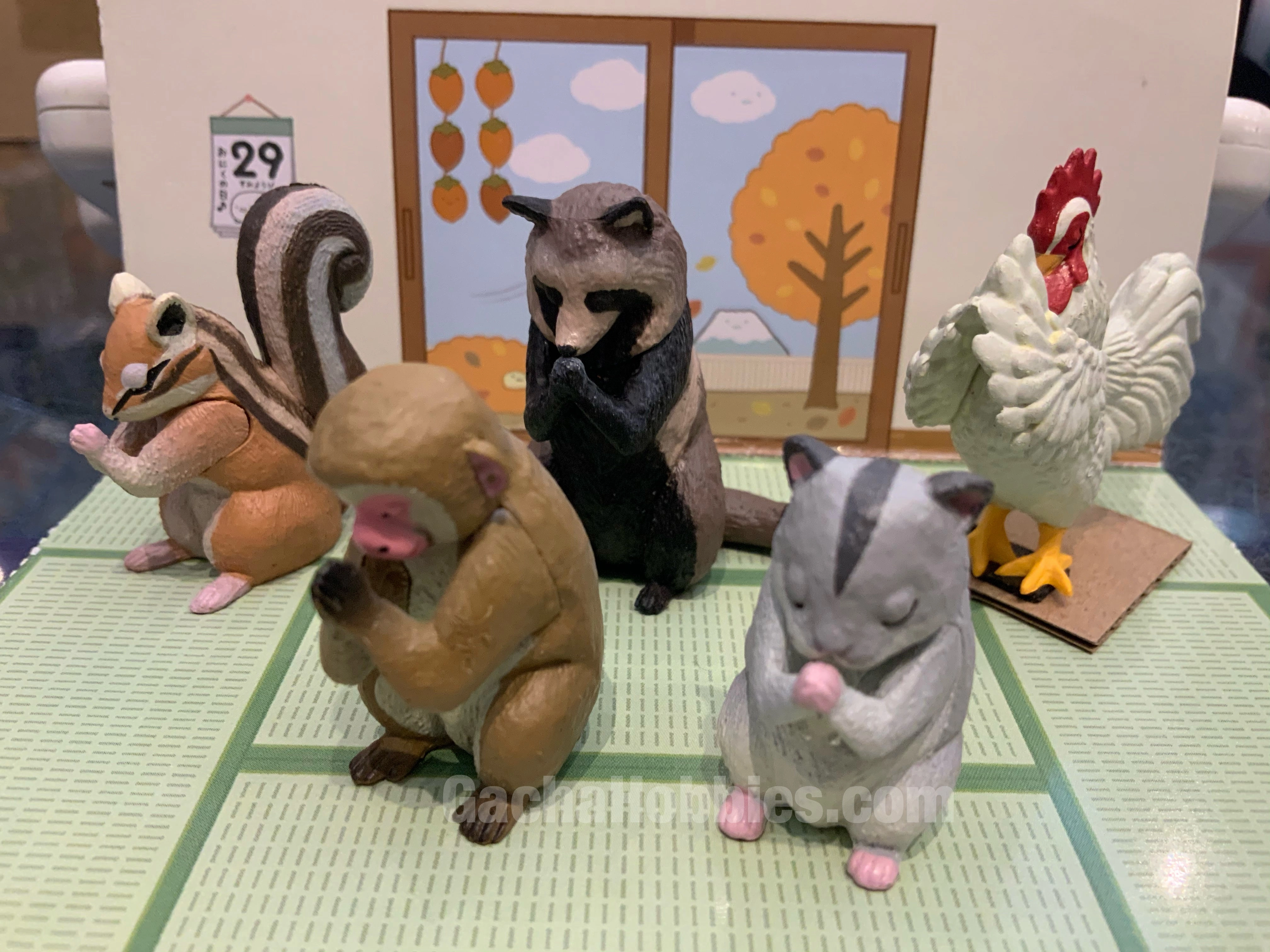 Underground Scene Animal Gassho Figure Vol.6 5 Pieces Set (In-stock)