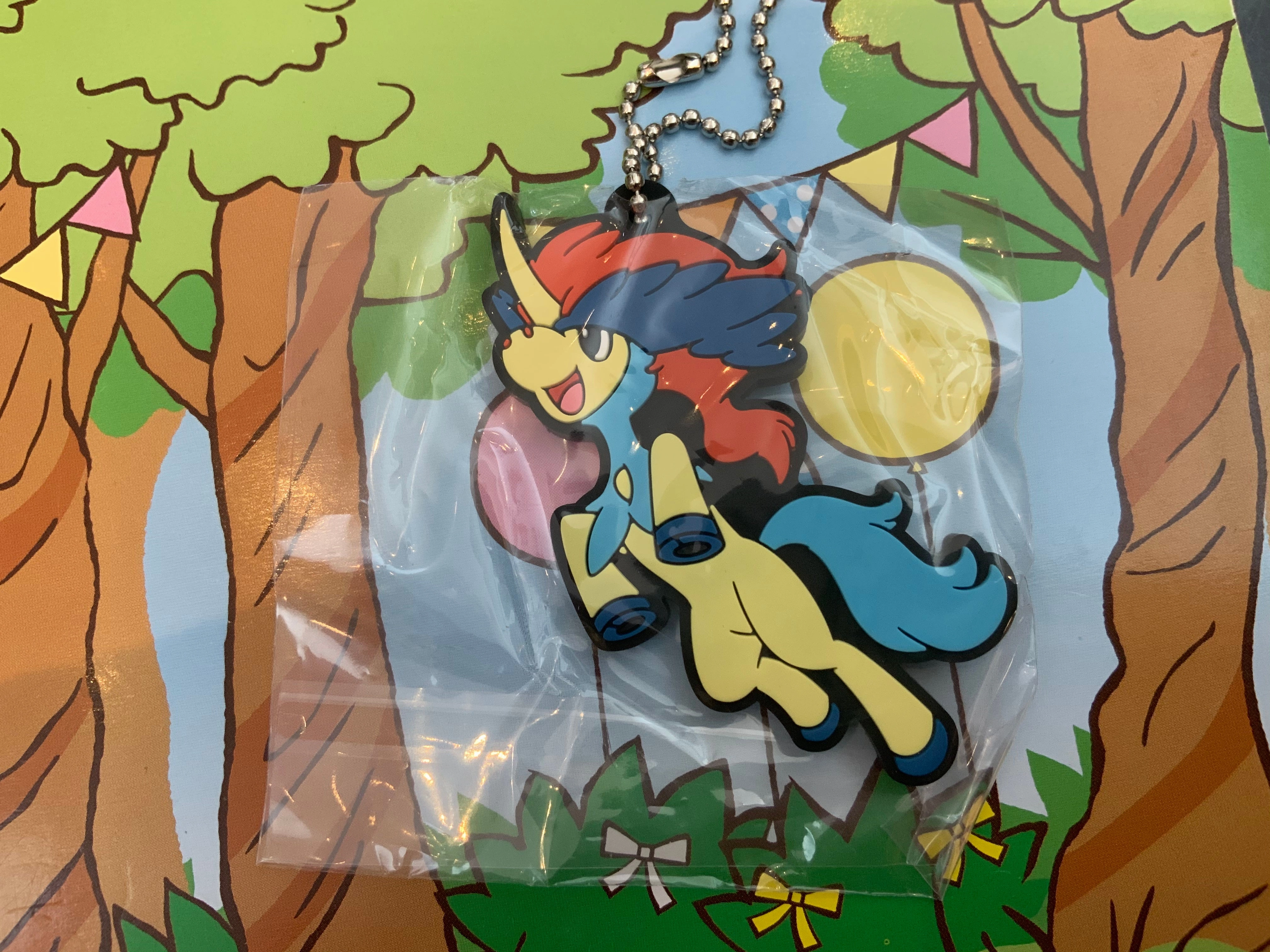 Minimalist Home Pre Columbian Pokemon Character Flat Rubber Keychain Vol.12 10 Pieces Set (In-stock)