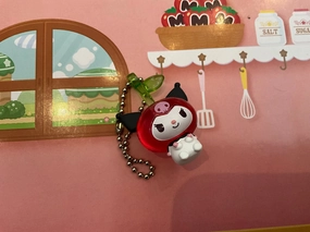 Sanrio Characters with Cherry Costume Small Figure Keychain 6 Pieces Set (In-stock) Cute Collectible