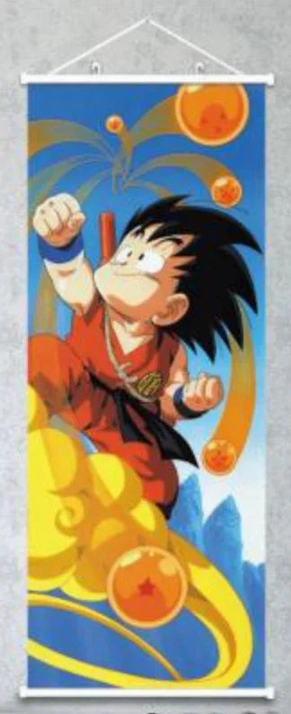 Dorm Room Wall Scroll | Dragon Ball | Goku (Flying Nimbus)