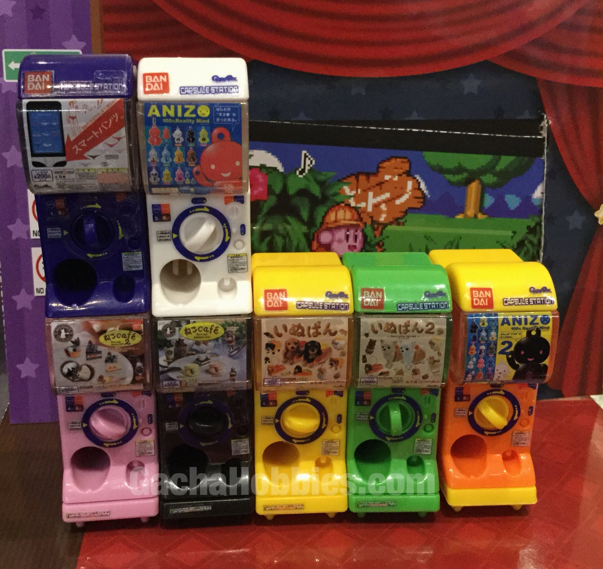 Designer Item Celebrity endorsed Gashapon Capsule Station 1/12   7 Piece Set (In-stock)