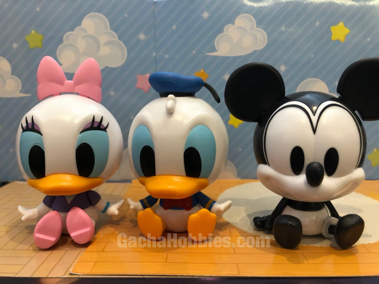 Hand Painted Gashapon Disney Donald Duck and Mickey 3 Piece Set (In-stock)