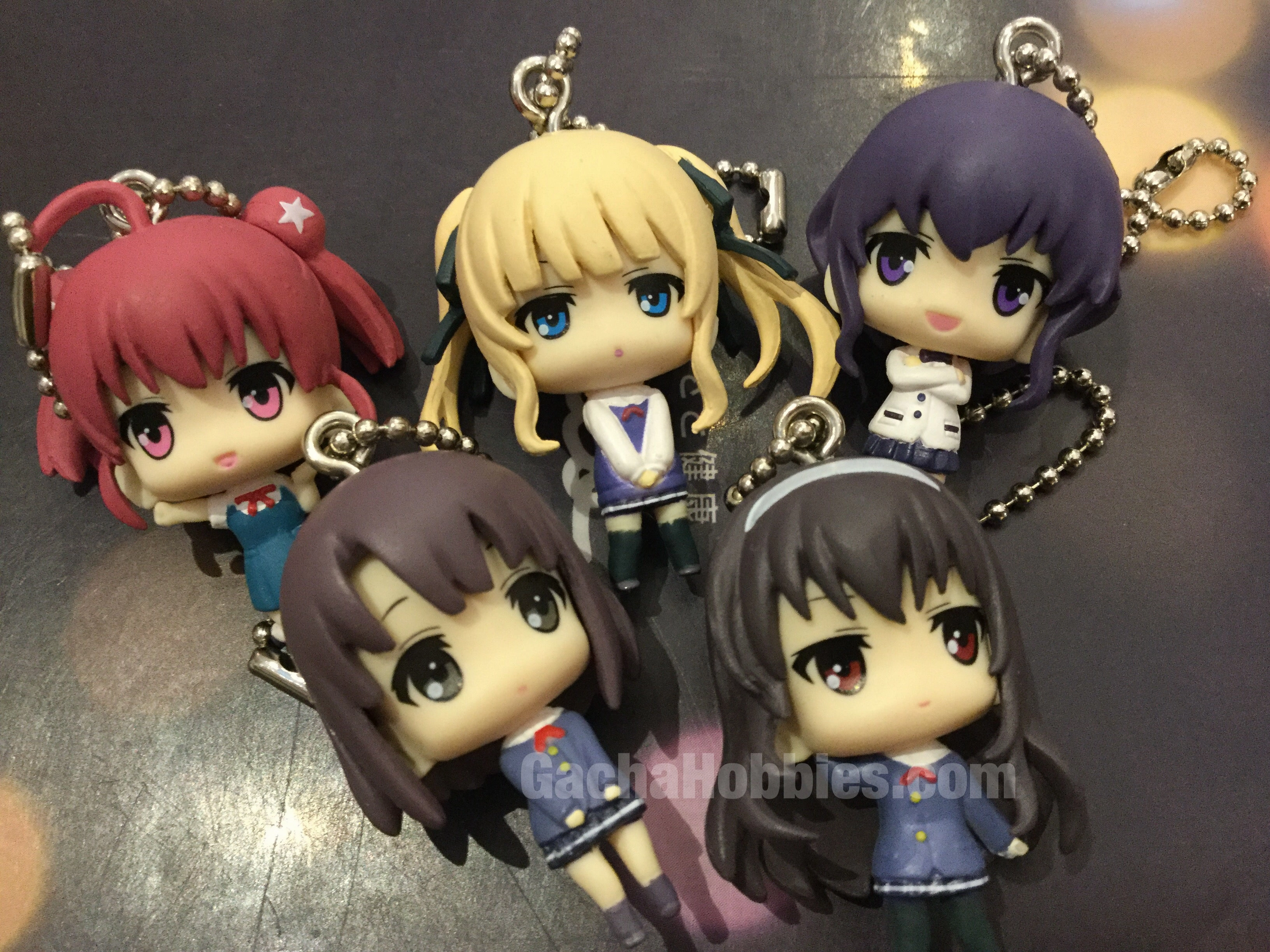 Oceanic Art Multi Pose Saekano How to Raise a Boring Girlfriend Character Figure Keychain 5 Pieces Set (In-stock)