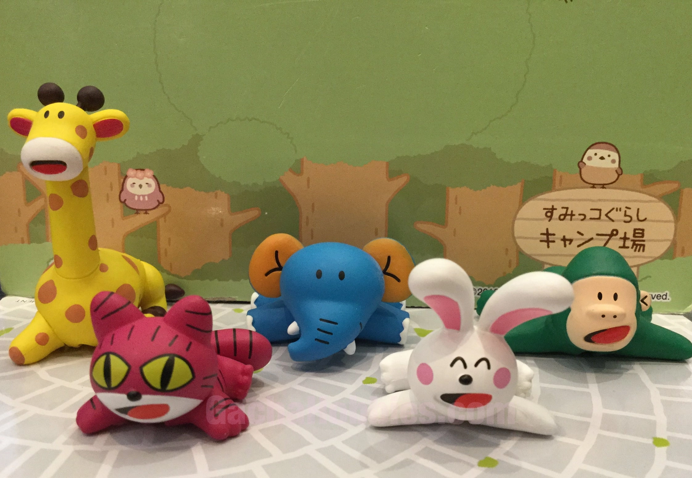 Constant Companion Tabekko Dobutsu Biscuit Character Cable Holder Figure 5 Pieces Set (In-stock)