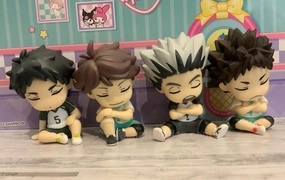 Game Merchandise Gift wrapping Haikyuu Characters Sleeping on Shoulder Figure Vol.2 4 Pieces Set (In-stock)