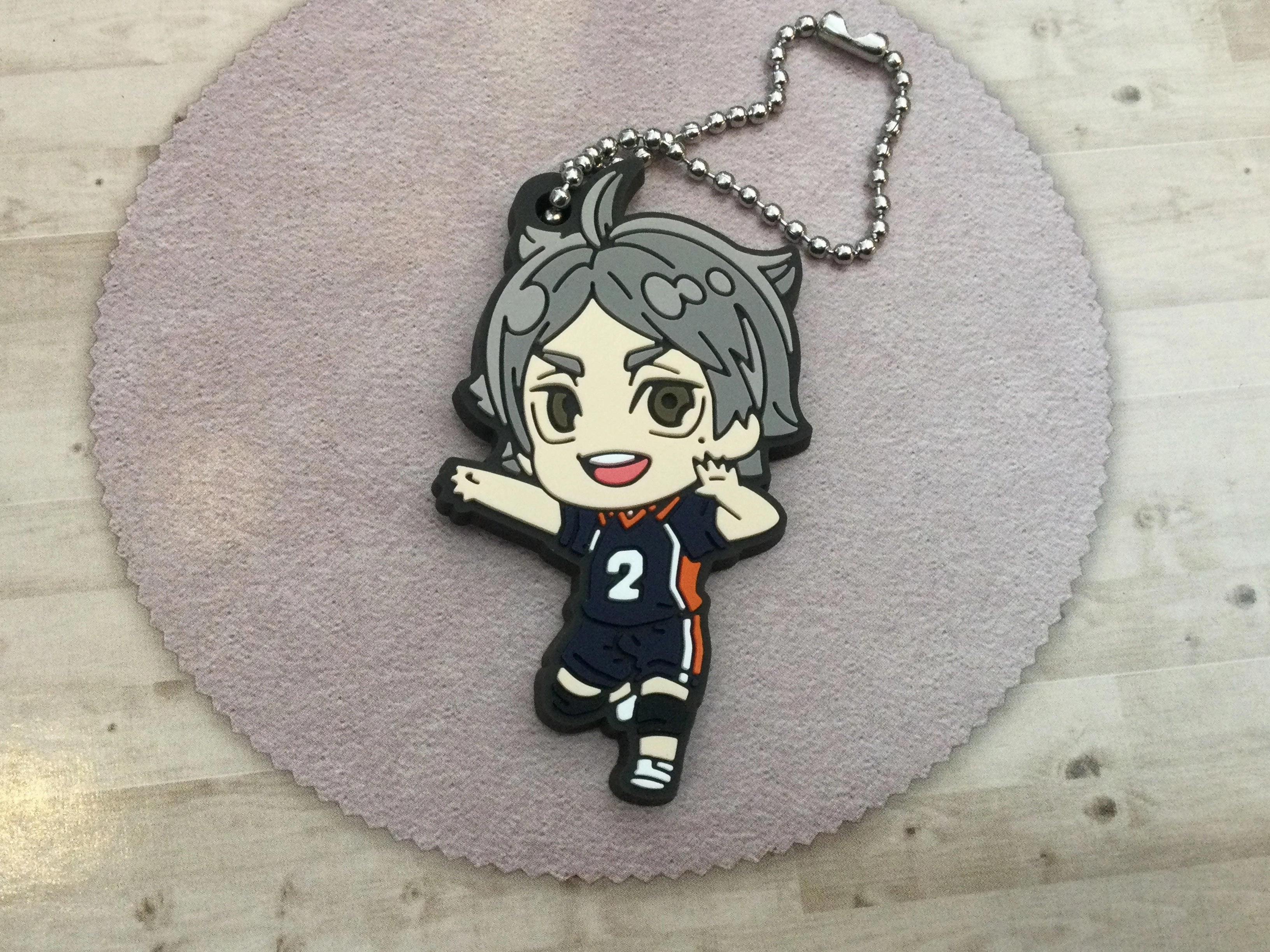 Personalized Gift Haikyuu Karasuno High Characters Rubber Keychain 7 Pieces Set (In-stock)