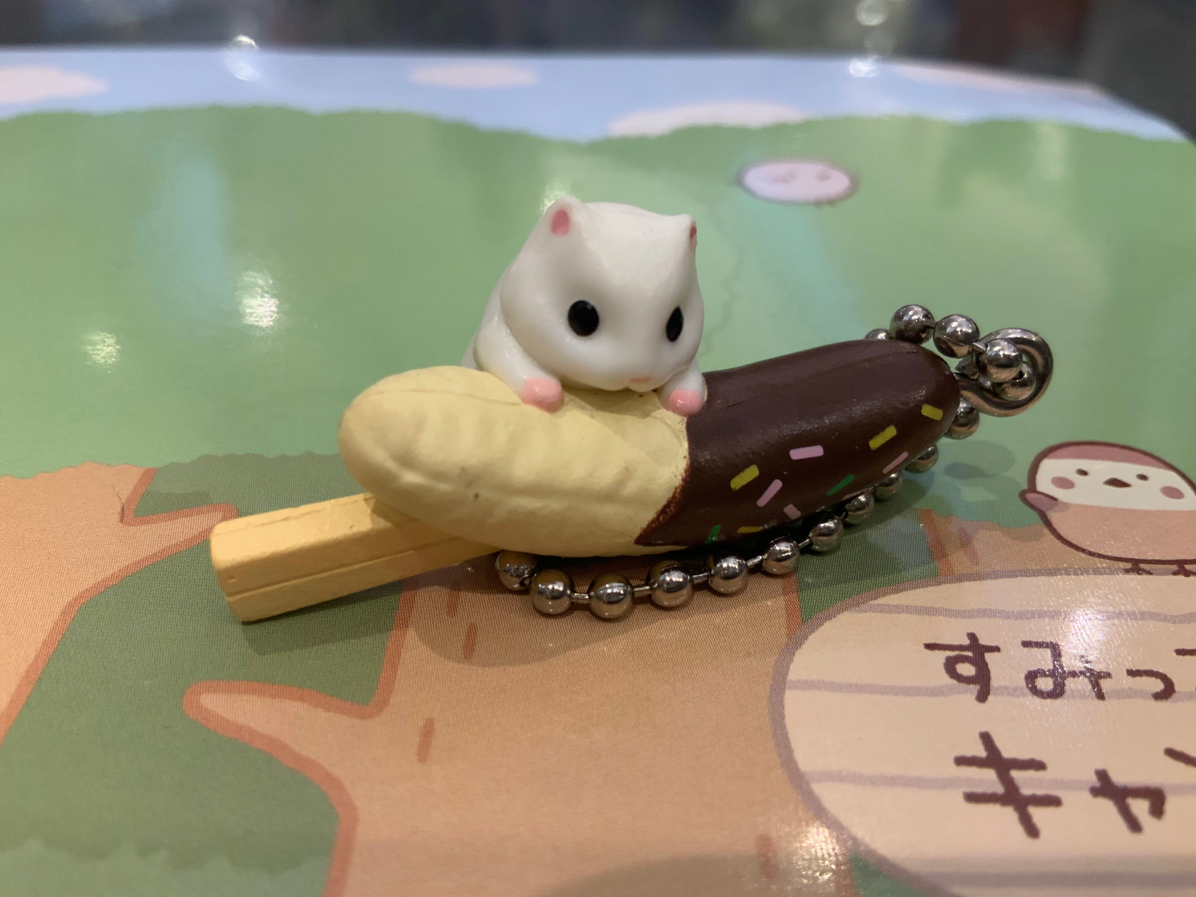 Hamster Summer Festival Foods Figure Keychain 6 Pieces Set (In-stock) Premium item