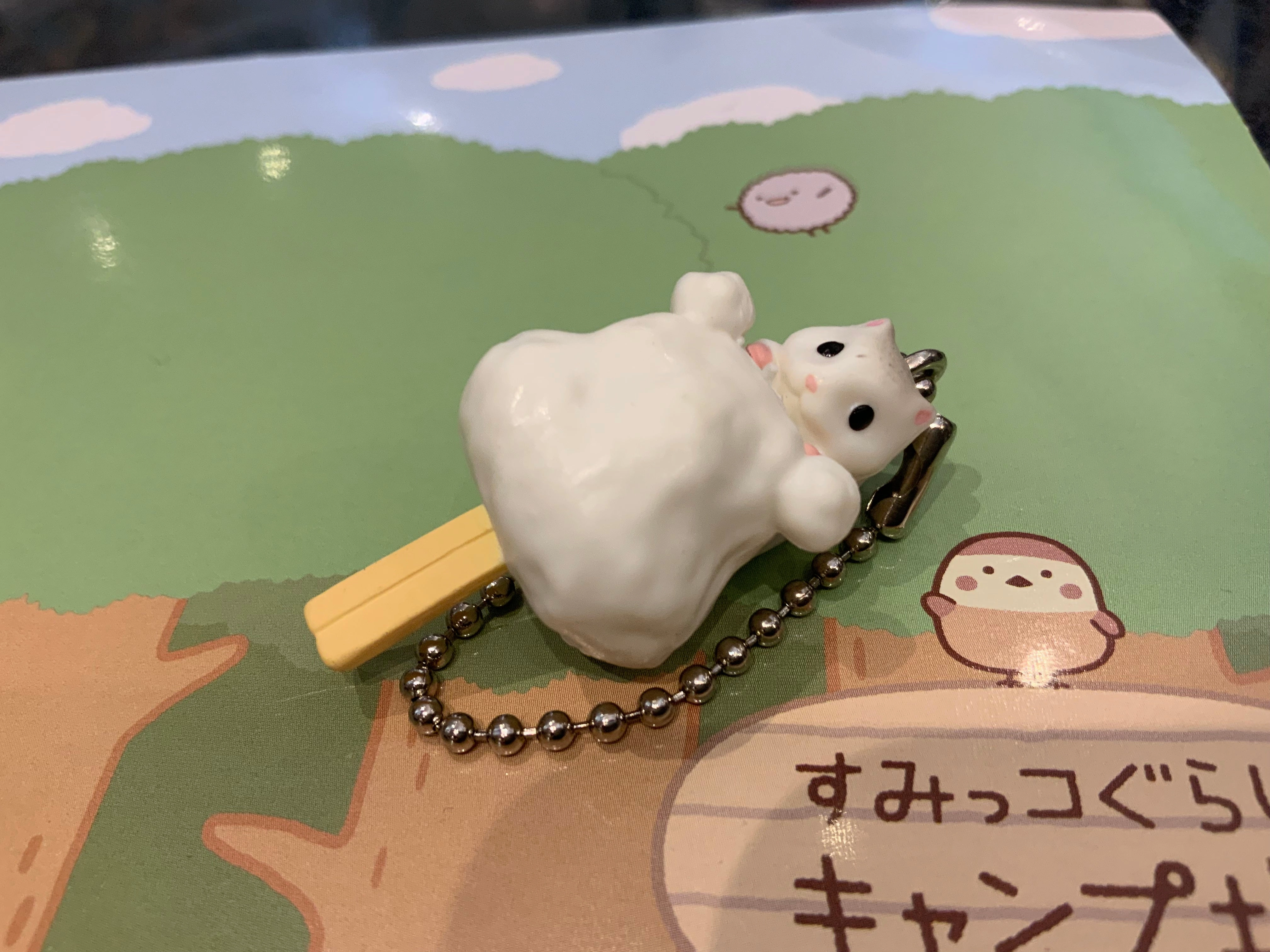 Hamster Summer Festival Foods Figure Keychain 6 Pieces Set (In-stock) PVC Showcase