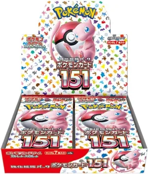 "Pokemon Card Game Scarlet & Violet" Strengthening Expansion Pack Pokemon Card 151 BOX Hidden Pack Series