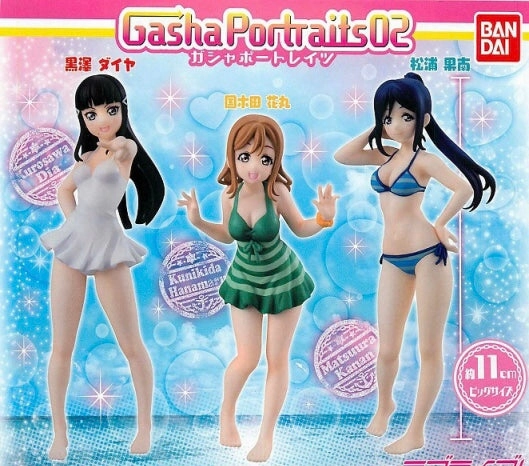 Surrealist Art Kawaii Design Love Live! Gasha Portraits Character Figures Vol.2 3 Pieces Set (In-stock)
