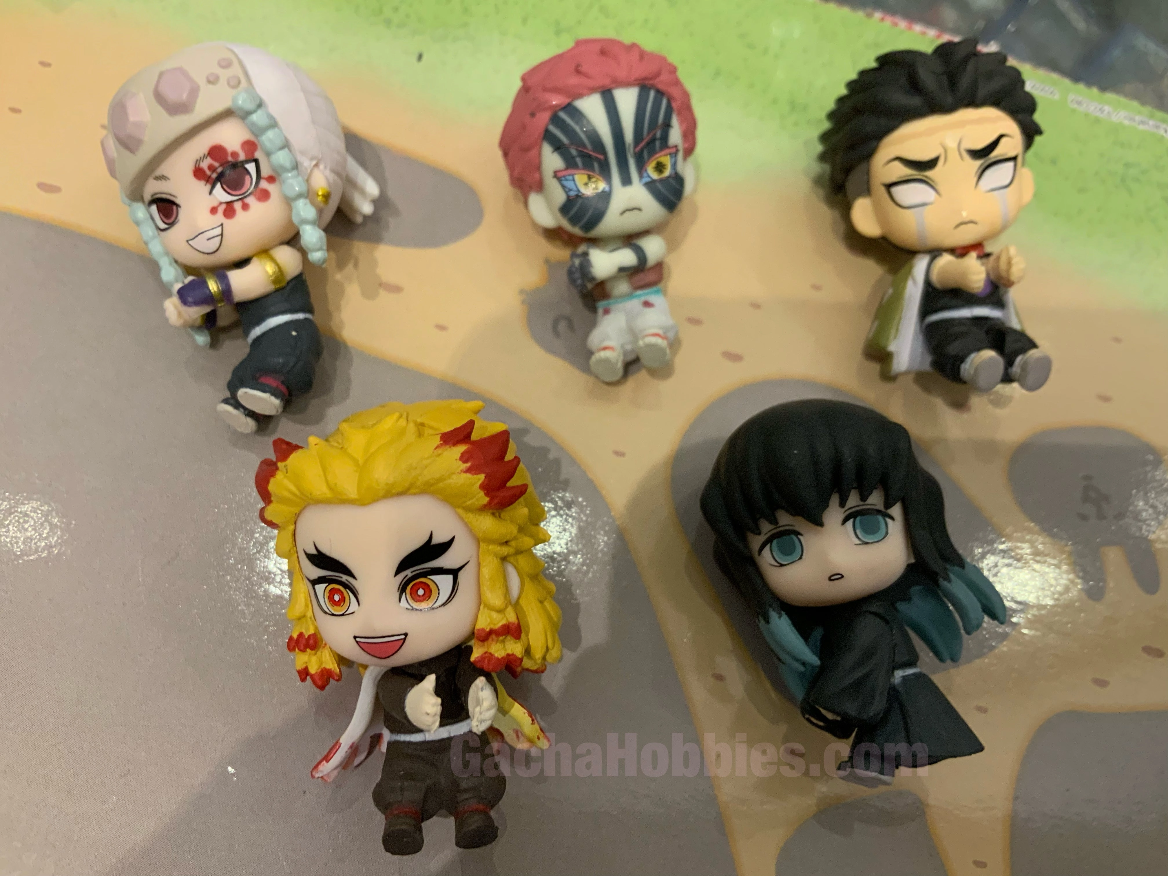Father's Day Hugcot Kimetsu no Yaiba Demon Slayer Character Cable Holder Figure Vol.3 5 Pieces Set (In-stock)