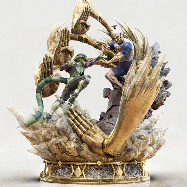 Hunter X Hunter: Netero Vs Meruem Artistic Anime Statue Conservation Grade Collectible Collectible