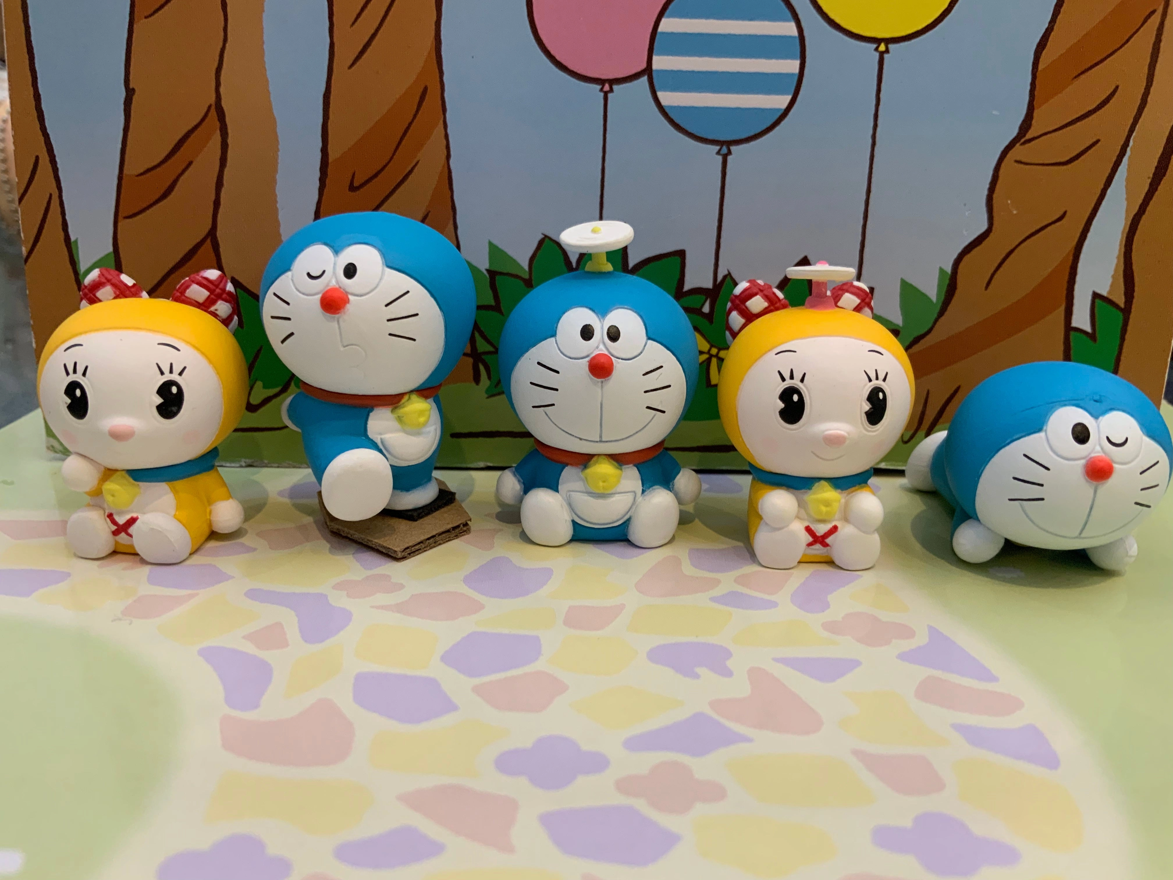 I??m Doraemon Characters Mini Figure Vol.2 5 Pieces Set (In-stock) Decorative Object Dog Statue