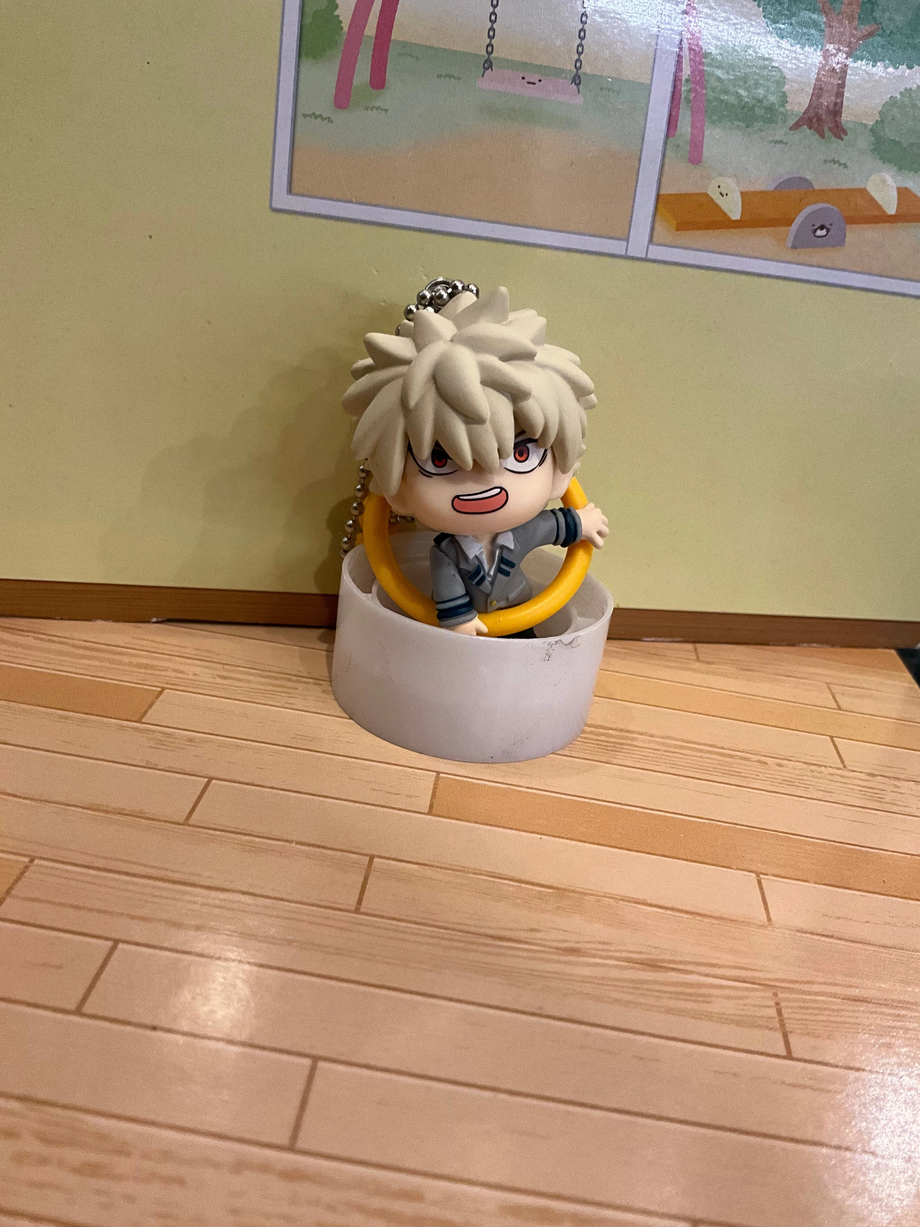 Miniature Figure Storytelling Prop My Hero Academia Character in Rings Small Figure Keychain 4 Pieces Set (In-stock)