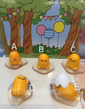 Kitchen Decor Gashapon Gudetama Clear Base Figure Set (In-stock)