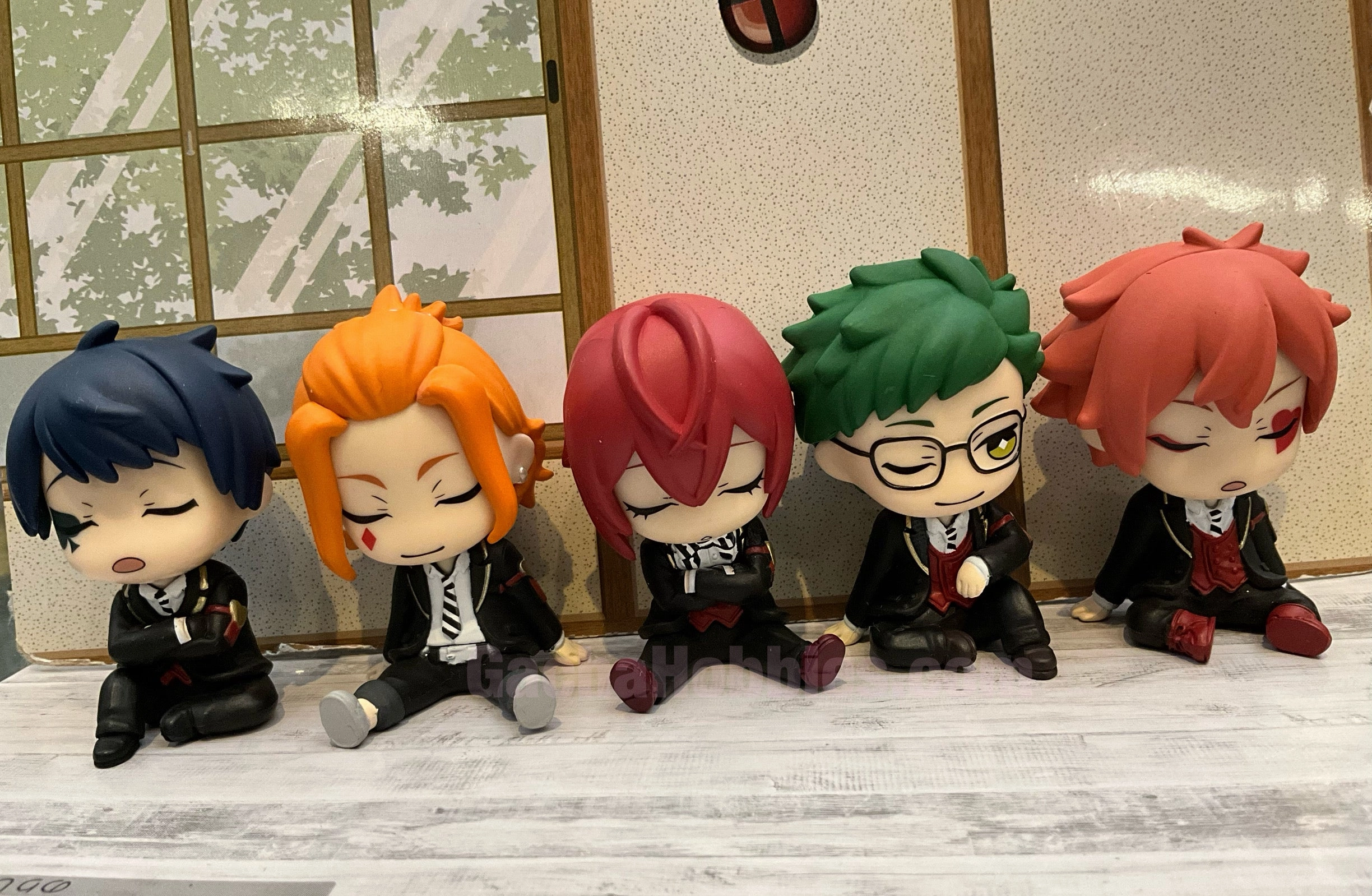 Disney Twisted Wonderland Character Sleeping on Shoulder Figure 5 Pieces Set (In-stock) Chibi Figure