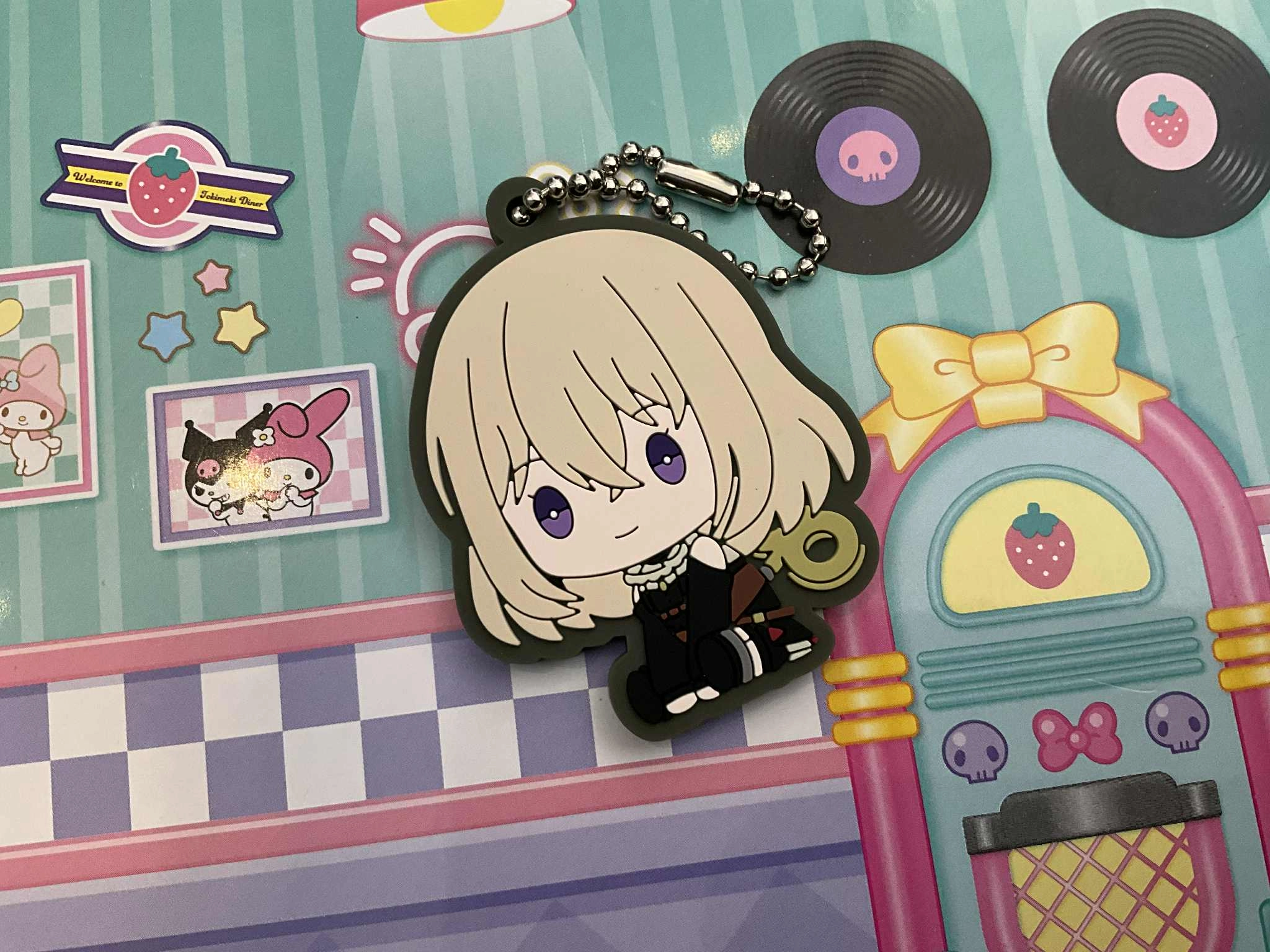 3D printed Vinyl Creation BanG Dream! It's MyGO!!!!! Ave Mujica Character Rubber Keychain 5 Pieces Set (In-stock)