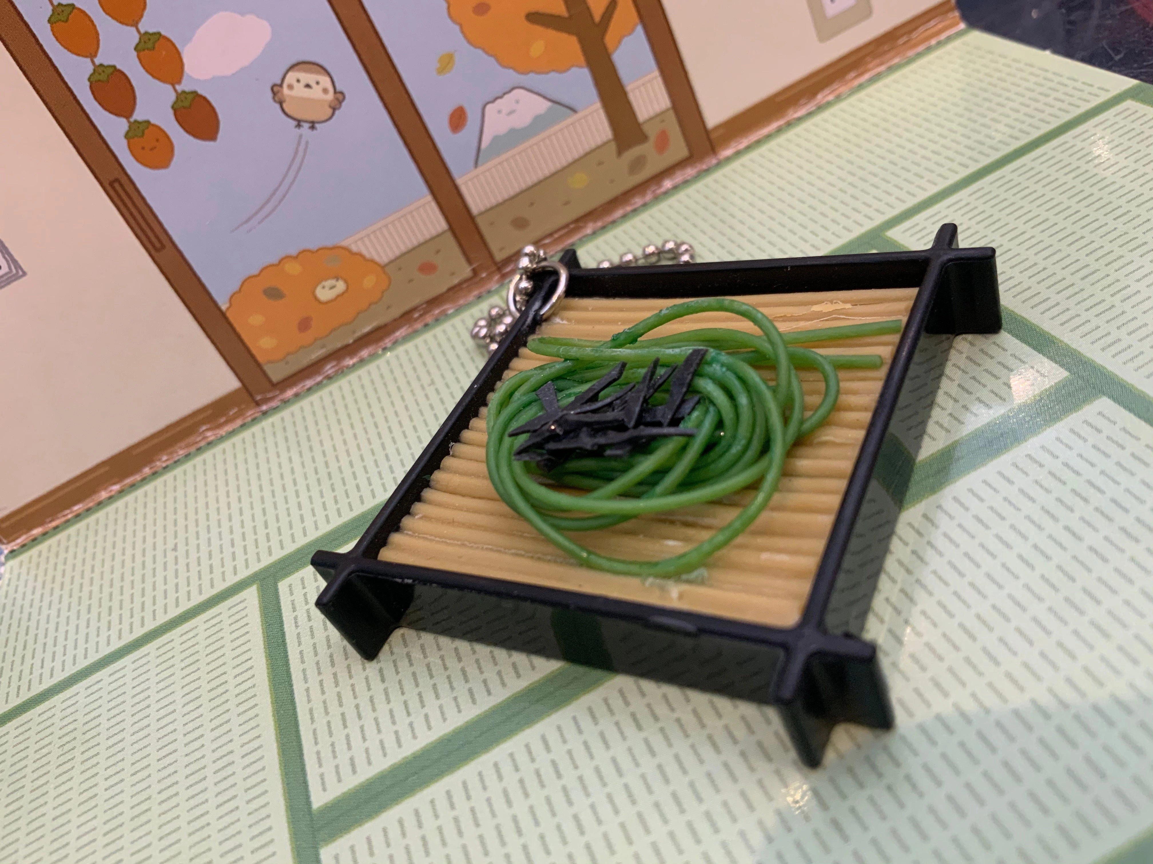 Japanese Soba Figure Keychain 5 Pieces Set (In-stock) Narrative Display Auction Item