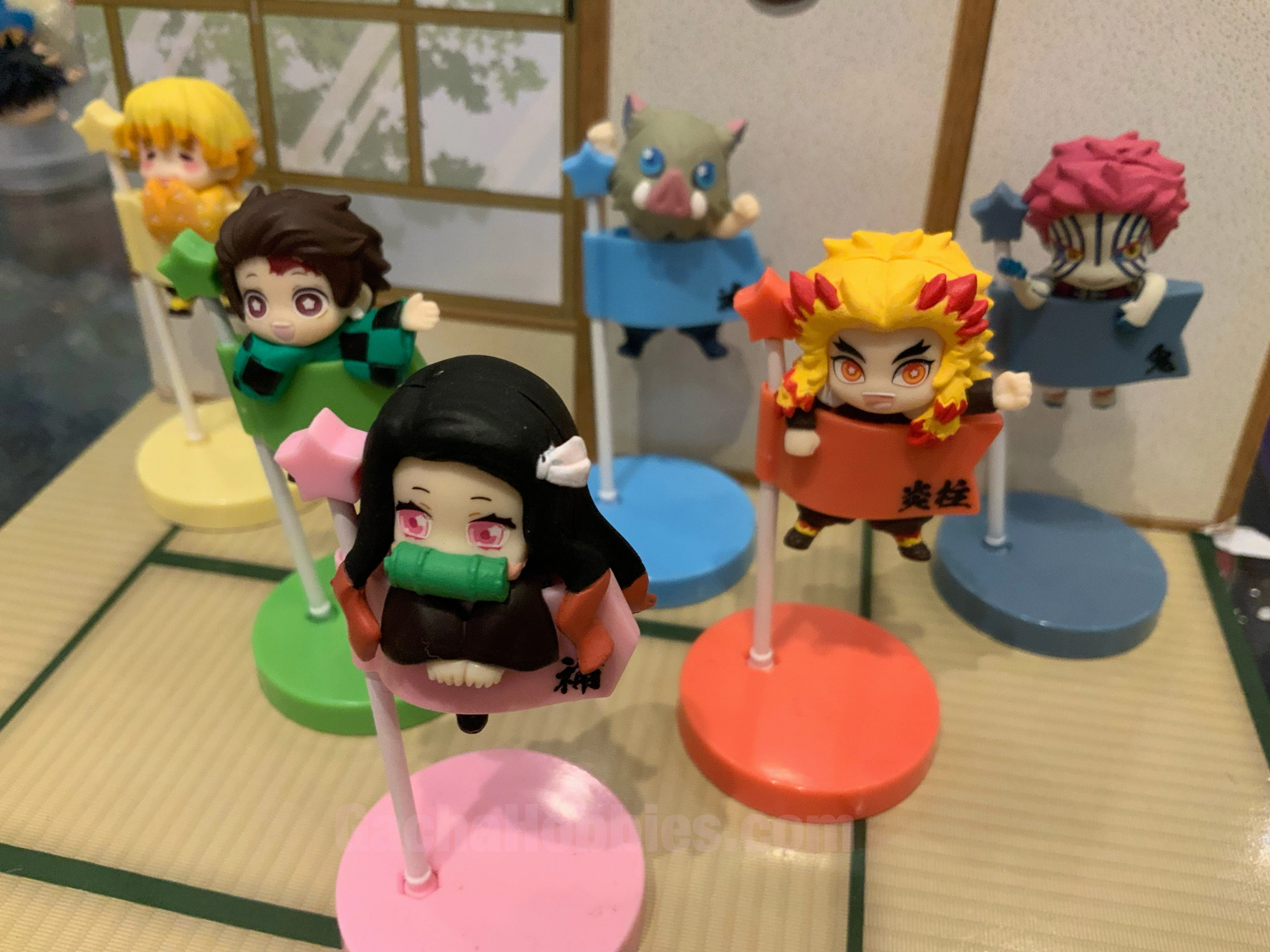 Kimetsu no Yaiba Demon Slayer Character Flag Figure 6 Pieces Set (In-stock) Series Set