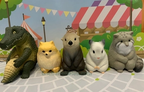 MACHIBOKE Animal Resting Figure Vol.3 5 Pieces Set (In-stock) Blind Box Toy multicultural