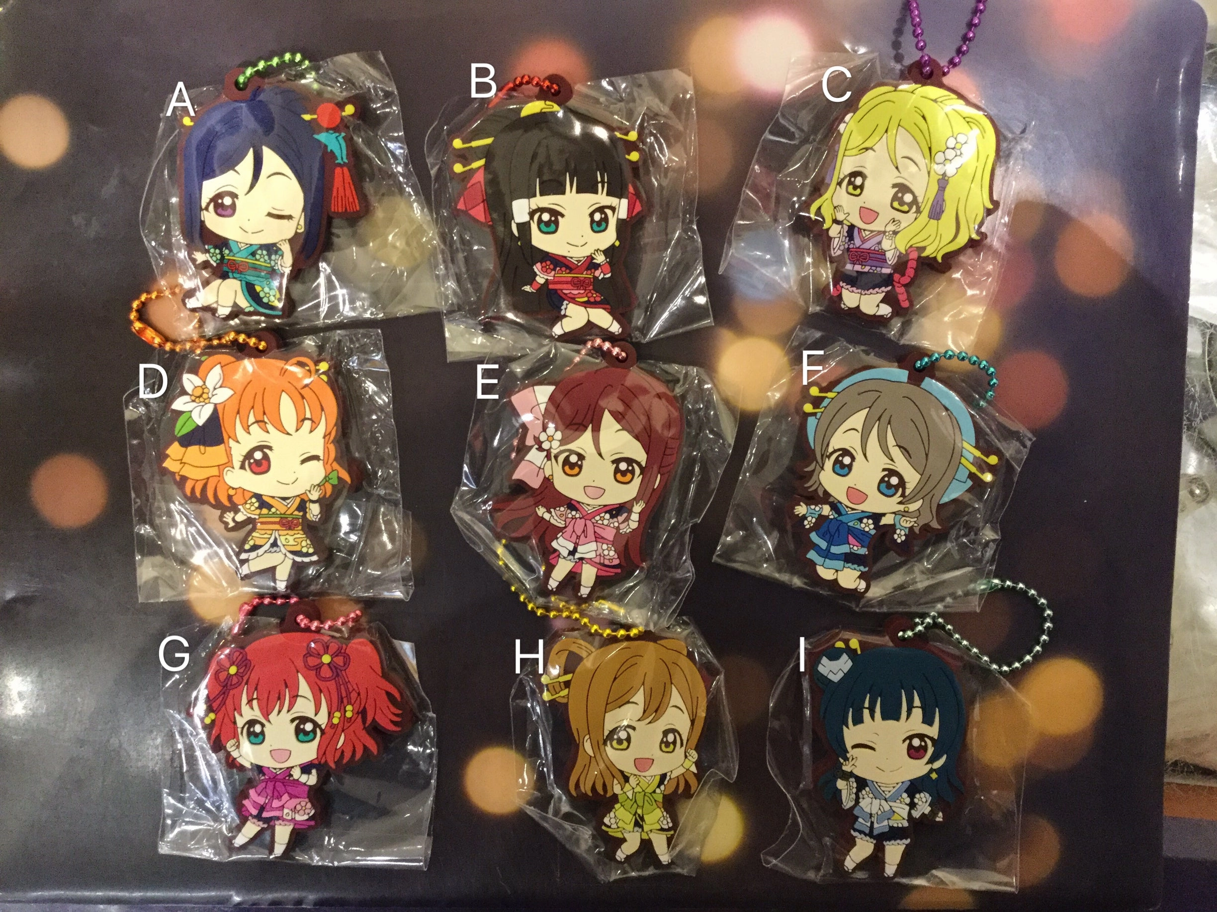 Love Live Sunshine Aquor Keychain Set #07. 9pcs set (In-Stock) Chibi Creation