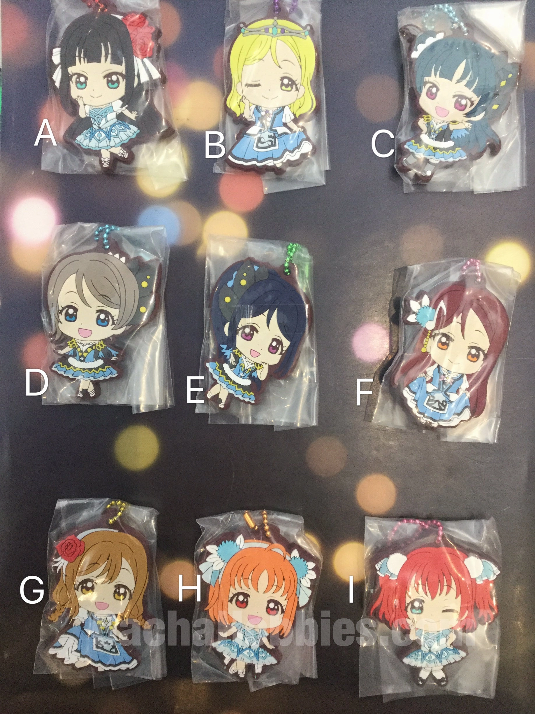 Gaming Decor Lovelive Rubber Keychain Set 9 Pieces (In-stock)