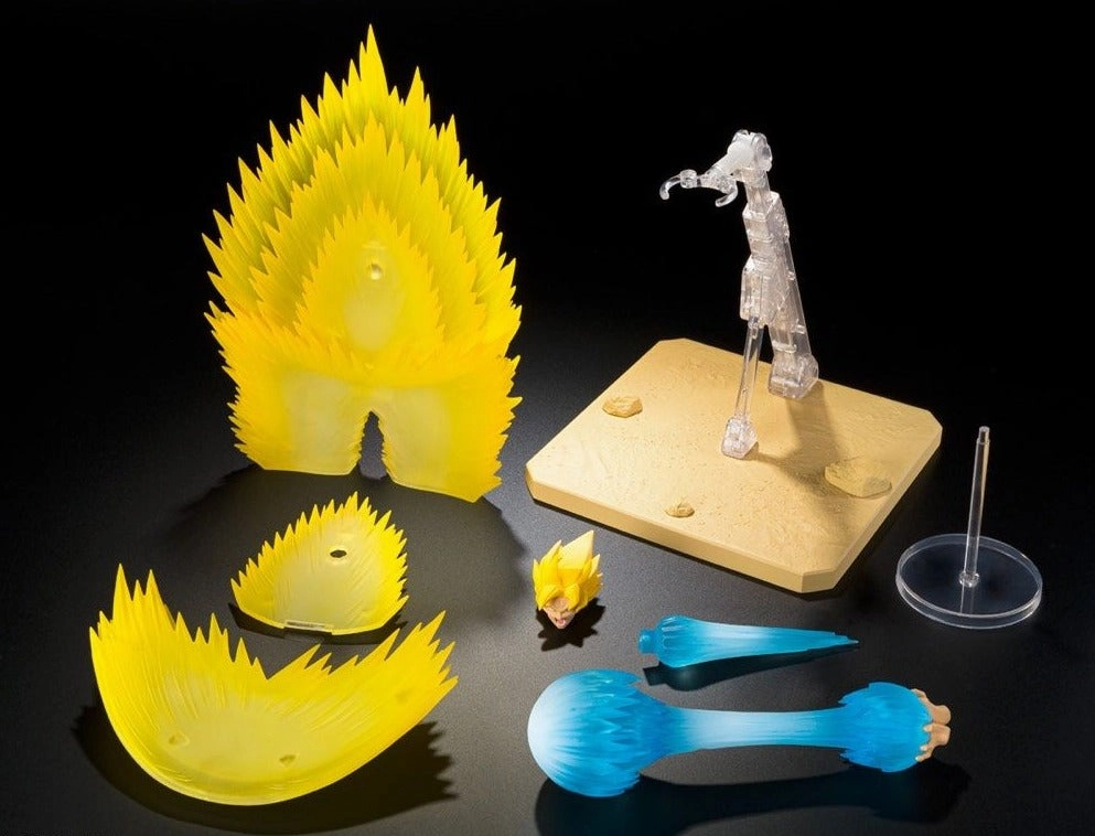 Cute Figure S.H. Figuarts Dragon Ball Z Super Saiyan Son Goku (Teleport Kamehameha) Effect Parts