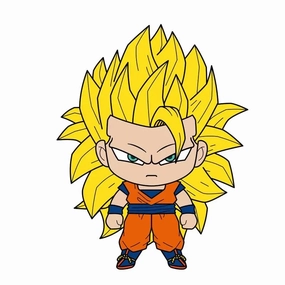 Action Collection Veteran Designer Magnet | 3D Foam | Dragon Ball | Goku (Super Saiyan 3)