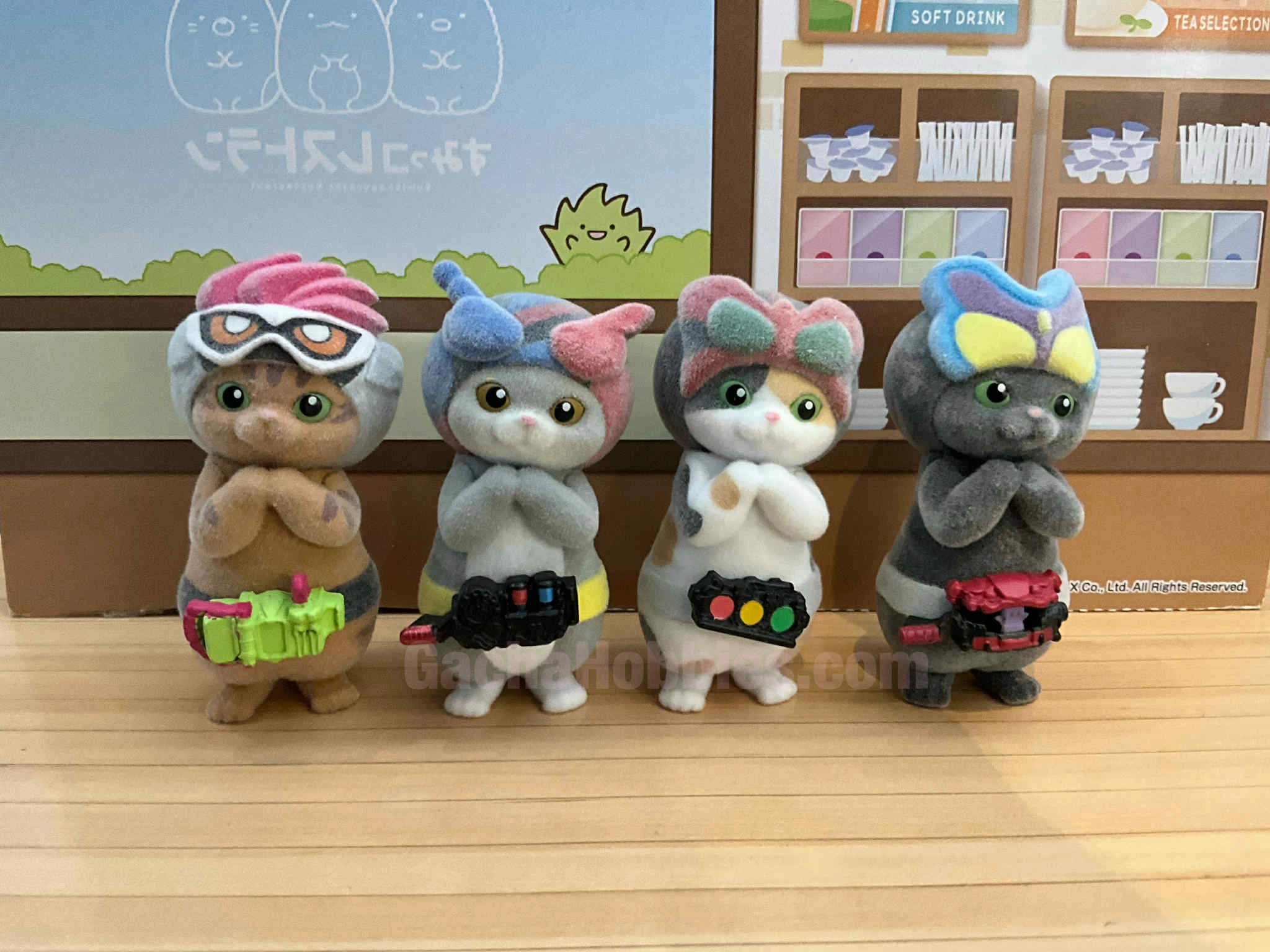 Luxury Gift Kamen Rider Cats Small Figure Vol.2 4 Pieces Set (In-stock)