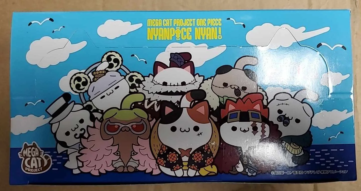 Megahouse One Piece Nyan Piece Nyaan! Luffy with Rivals Ver. Trading Figures Box Set of 8 Local Only Anime Decor