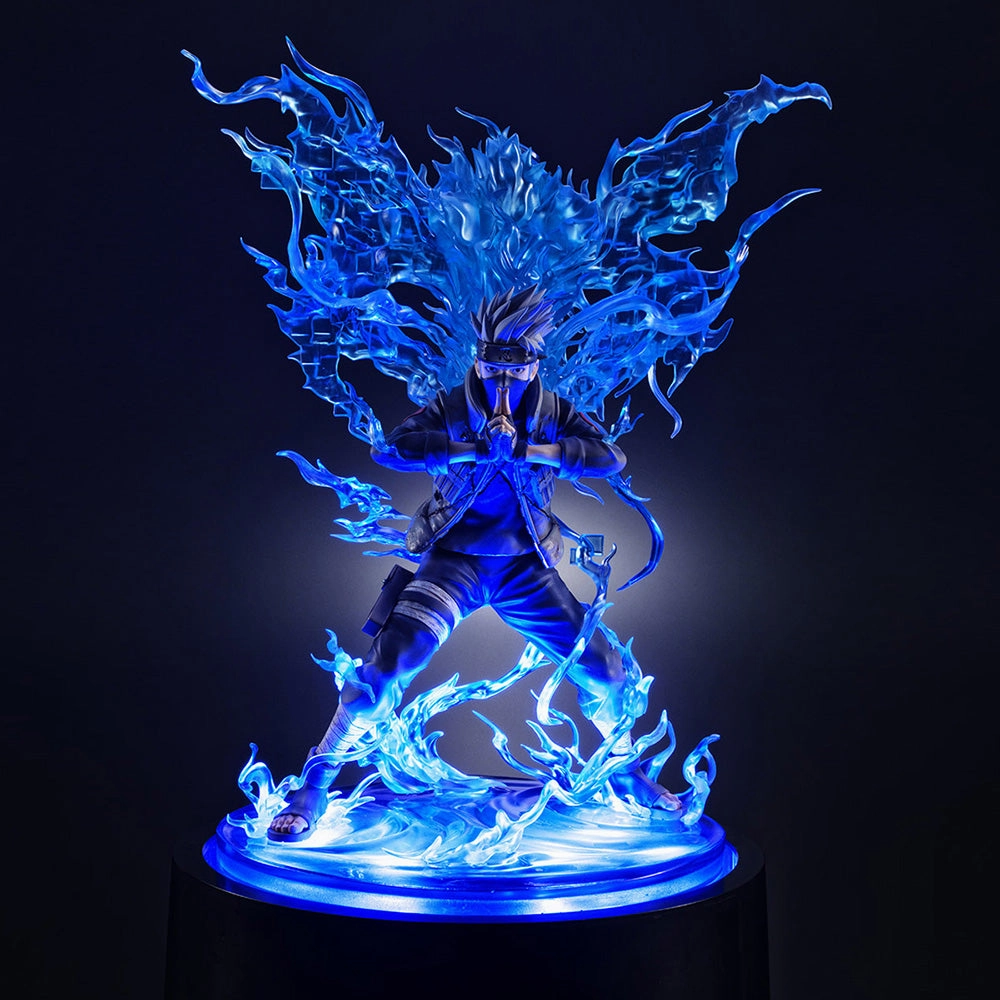 Megahouse G.E.M. Naruto Shippuden Kakashi Hatake (Susano Ver.) with LED Base Scale Statue Figure Video game Premium Merchandise