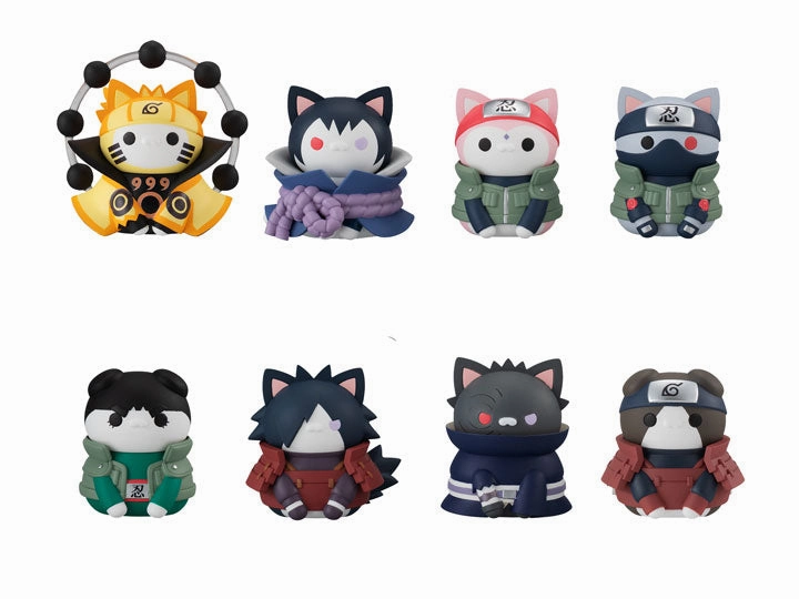 Designer Model Cultural Icon Megahouse Naruto Nyaruto! Last Battle Ver. Trading Figures Box Set of 8