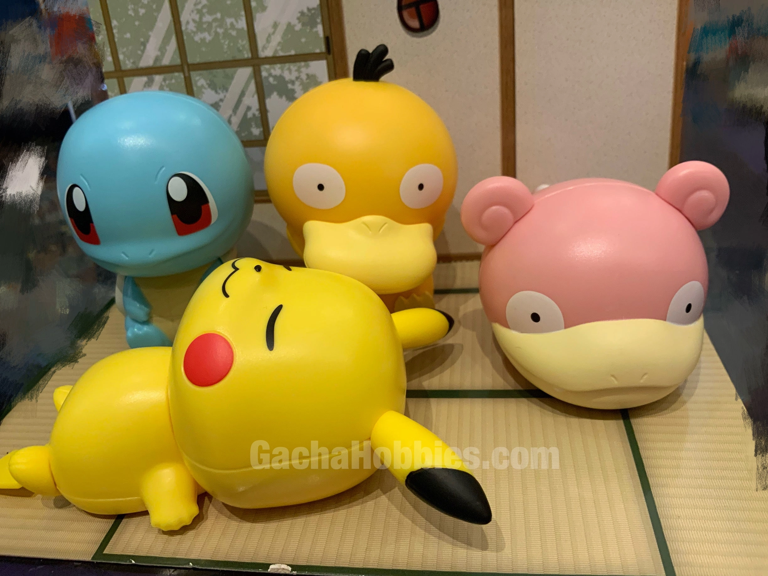 Pokemon Big Head Figure Vol.5 4 Pieces Set (In-stock) Miniature Hobby Rococo Sculpture
