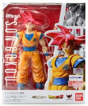 S.H. Figuarts Dragon Ball Z Super Saiyan God (SSG) Son Goku (Gokou) Figure Hobby Kit Window Sill