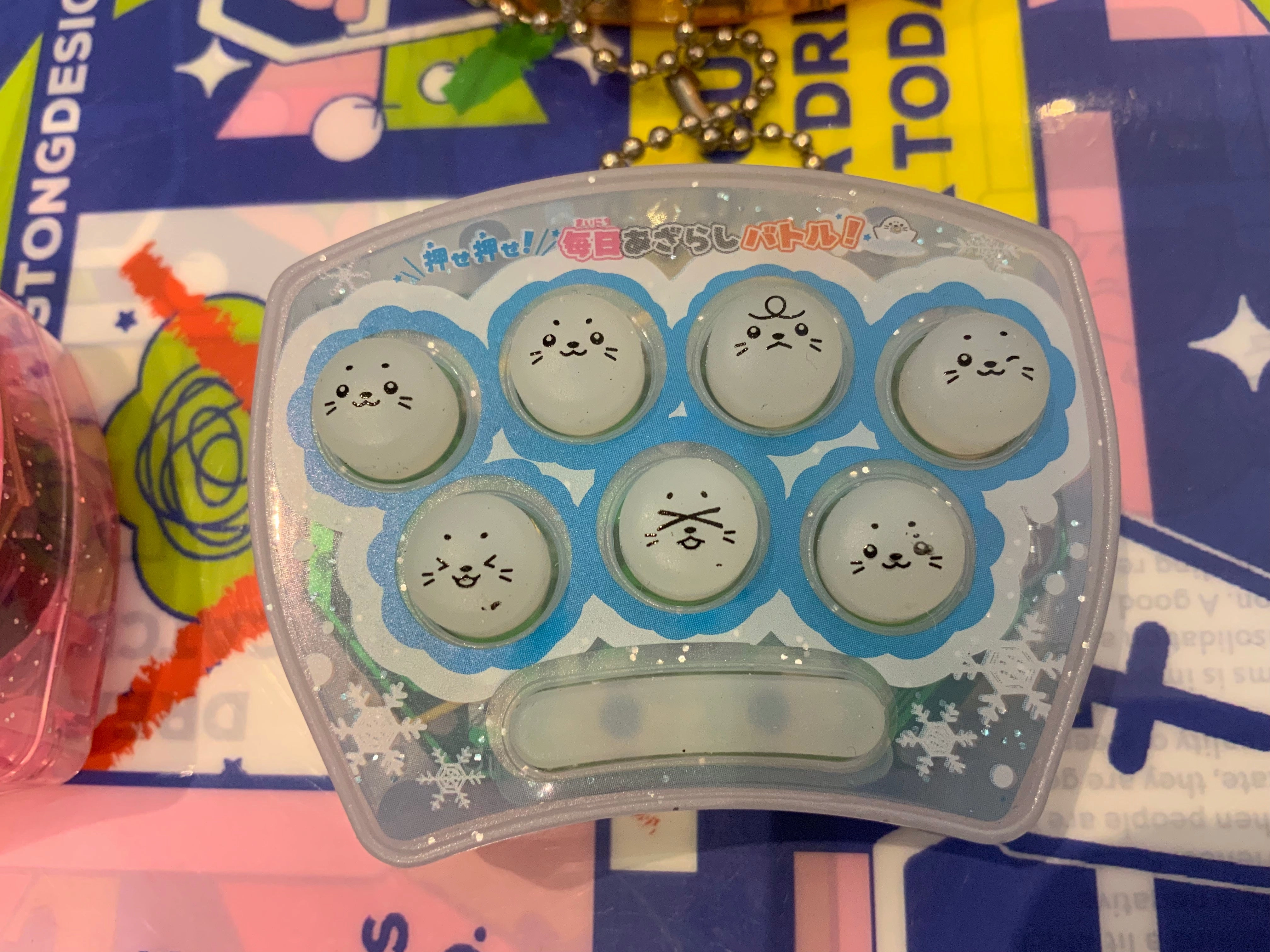 Christmas Ornament Mini Seal Whack-a-mole Machine 4 Pieces Set (In-stock)